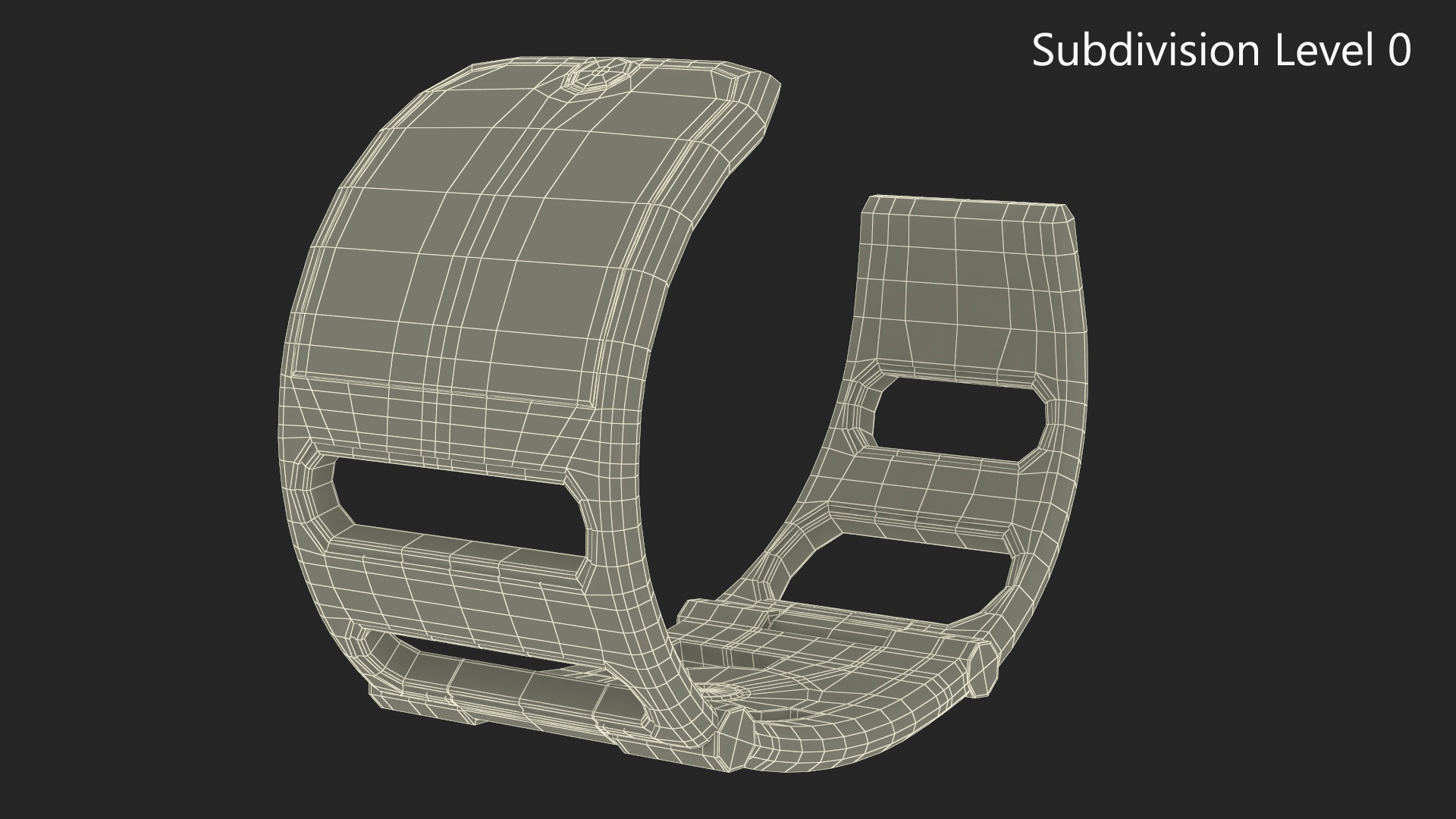 3D Smart Health Monitoring Bracelet Vital Pink model