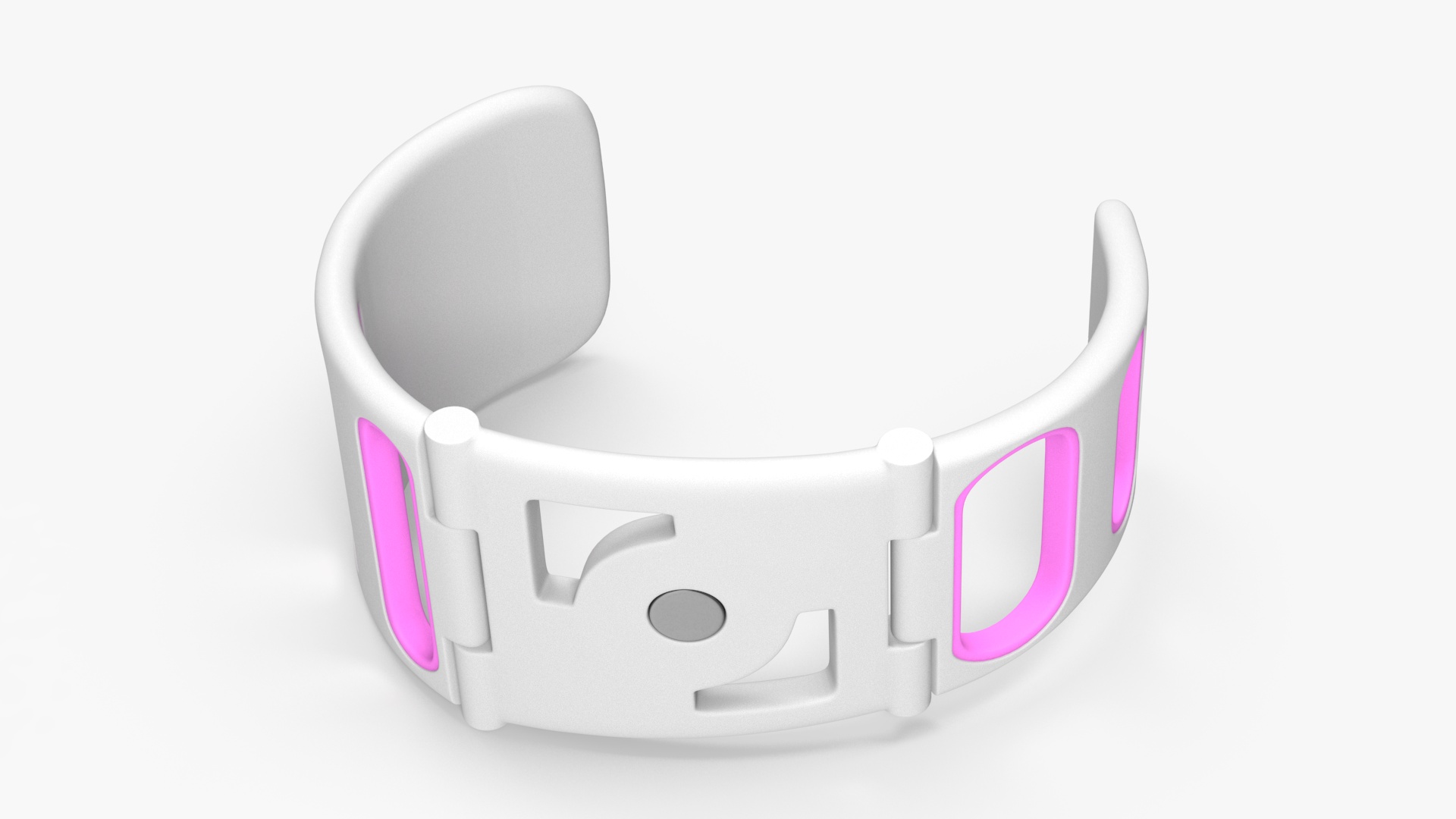 3D Smart Health Monitoring Bracelet Vital Pink model
