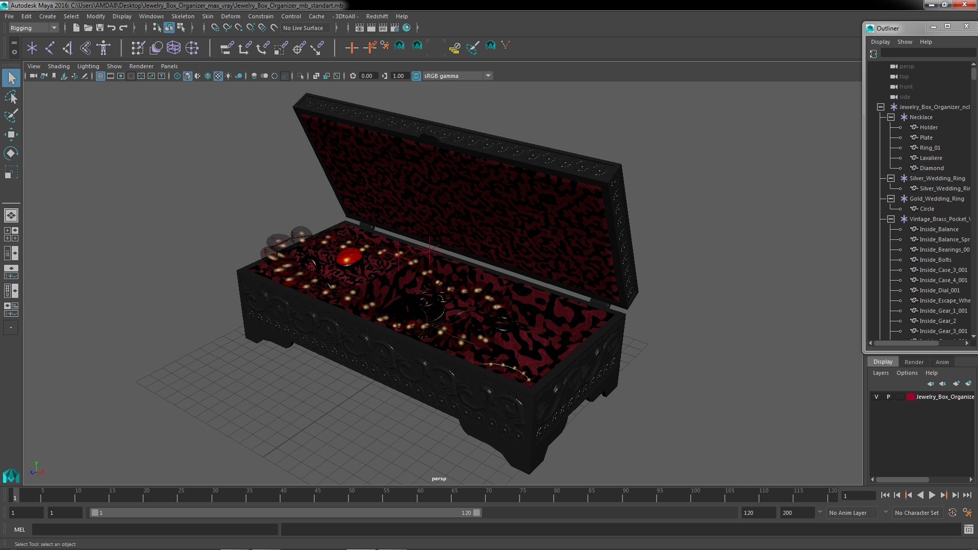 3D Jewelry Box Organizer