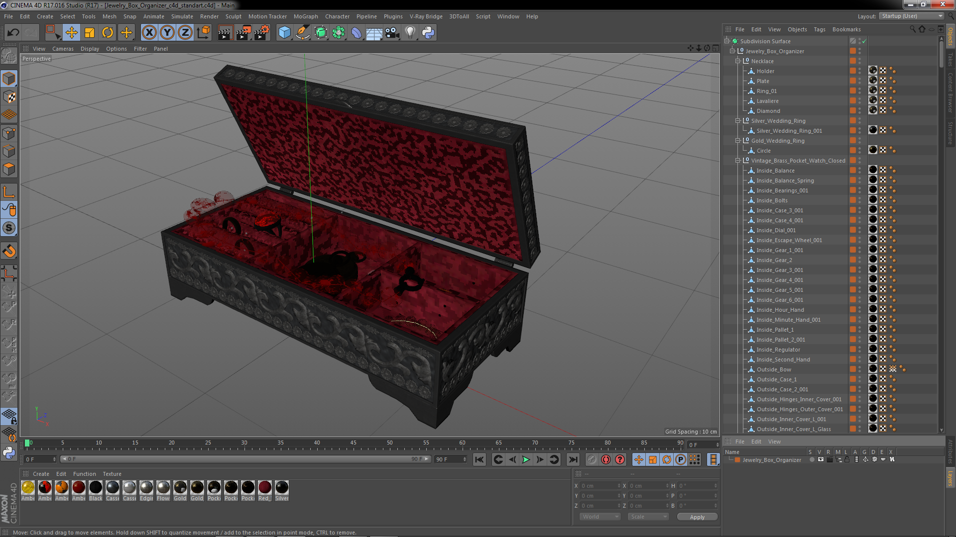 3D Jewelry Box Organizer