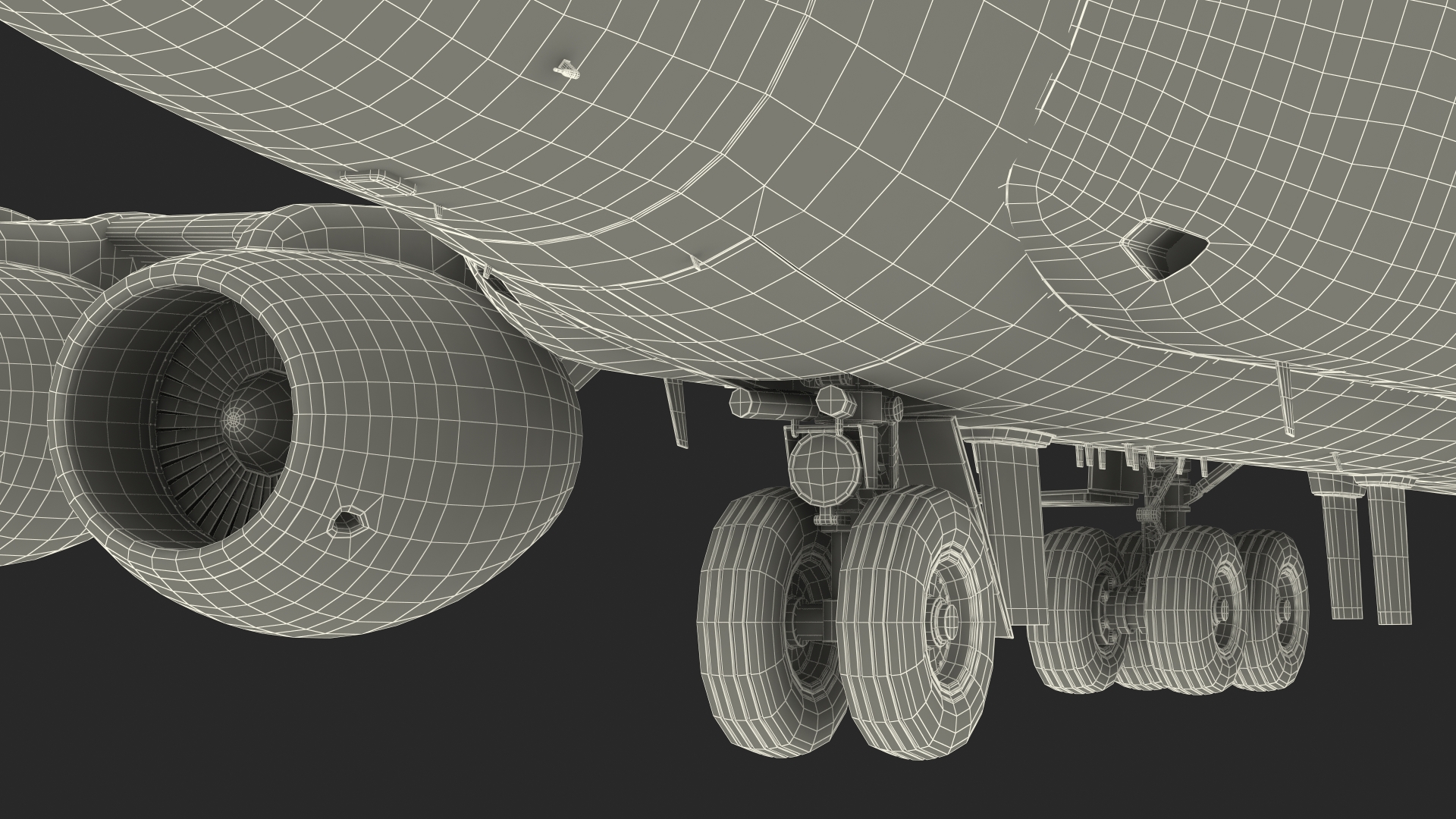 3D model Boeing RC-135 Large Reconnaissance Aircraft Rigged