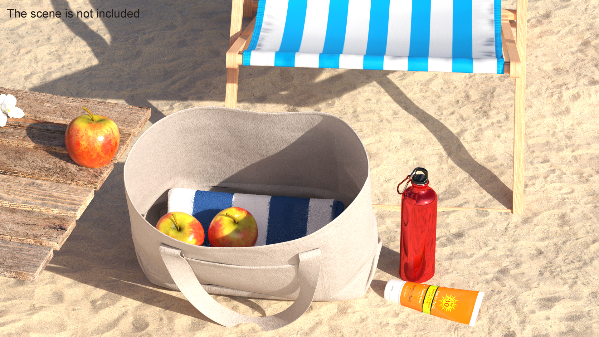 3D Beach Bag Fur model