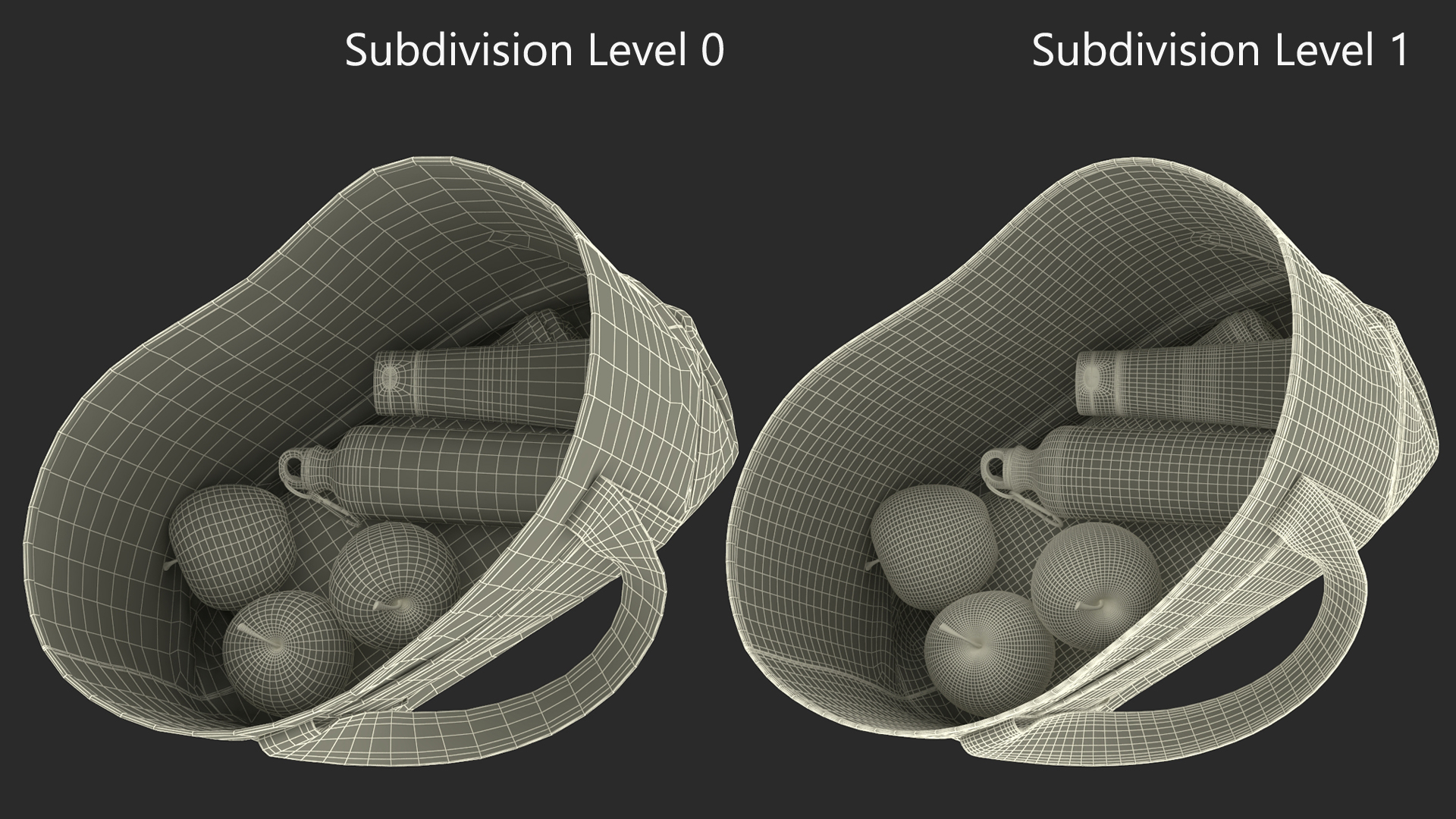 3D Beach Bag Fur model