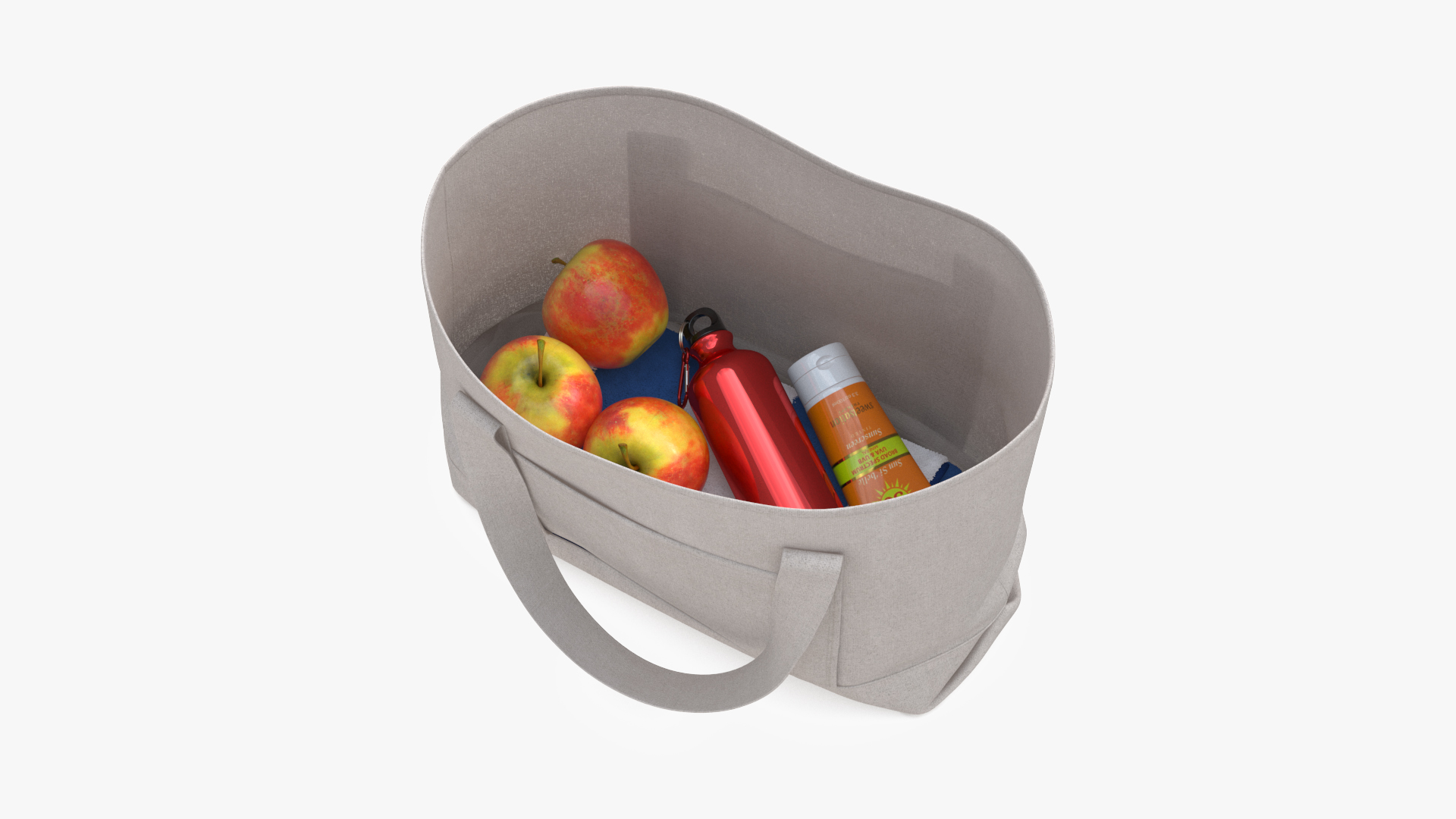 3D Beach Bag Fur model
