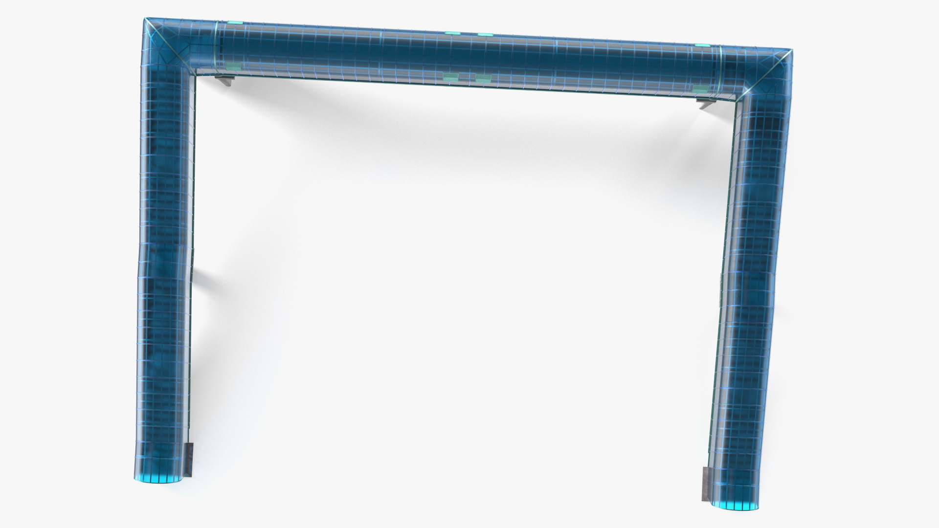 Above Ground Pedestrian Crossing 4-lane Road 3D model
