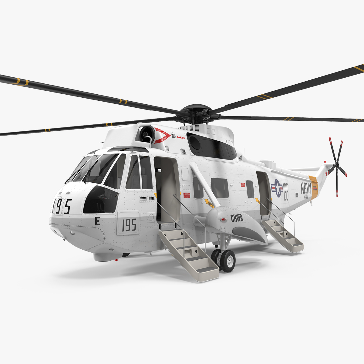 Sikorsky SH-3H Sea King USA Navy 3D Model, view 5