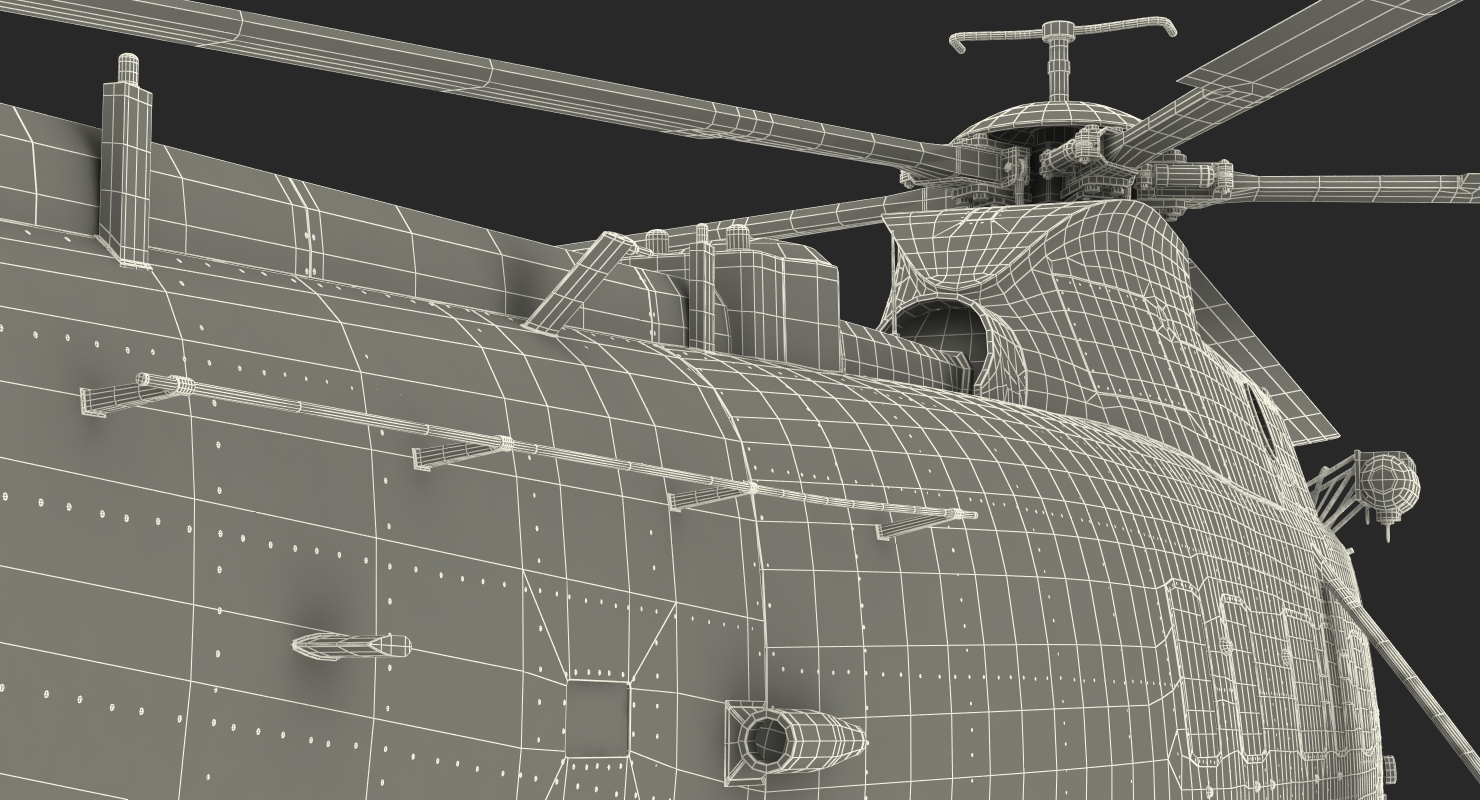 Sikorsky SH 3H Sea King USA Navy 3D