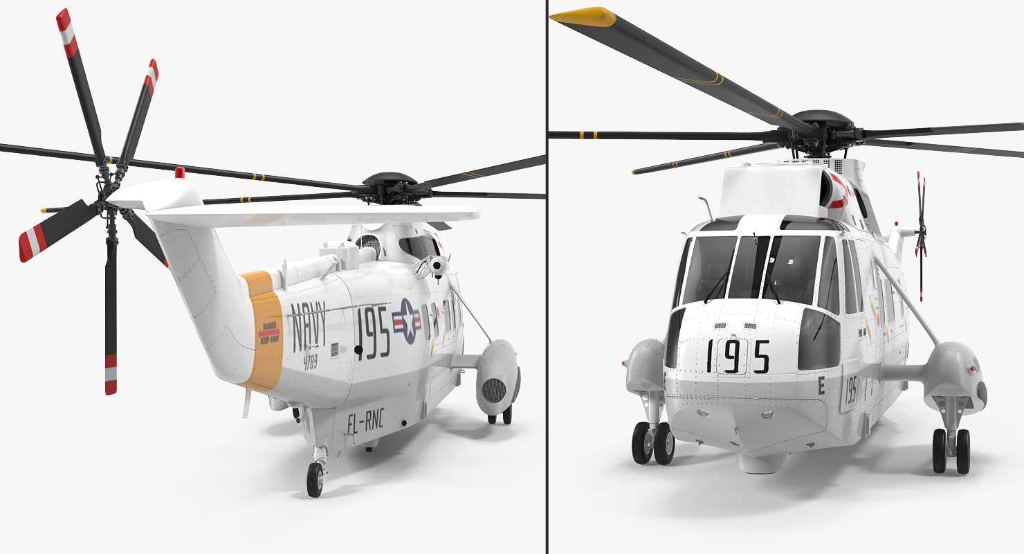Sikorsky SH 3H Sea King USA Navy 3D