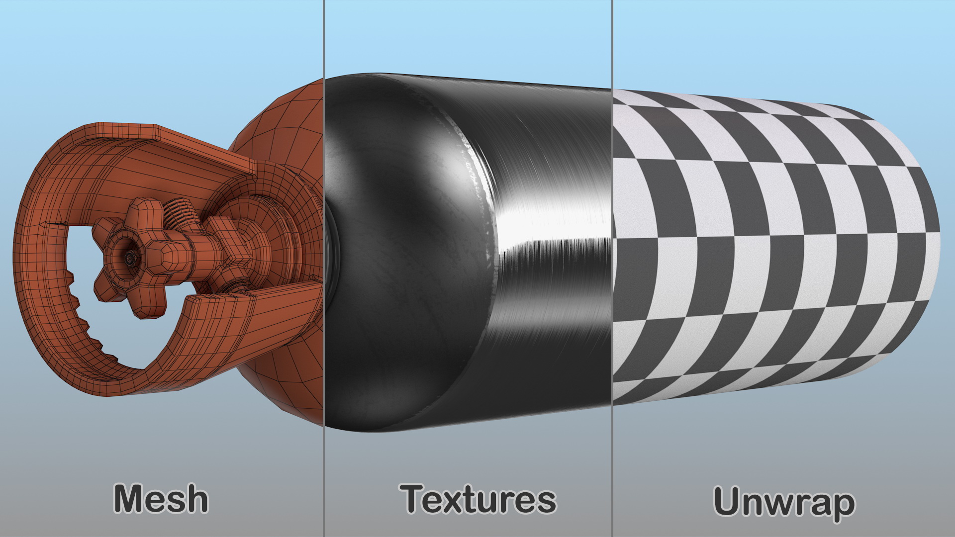 High Pressure Co2 Tank 3D