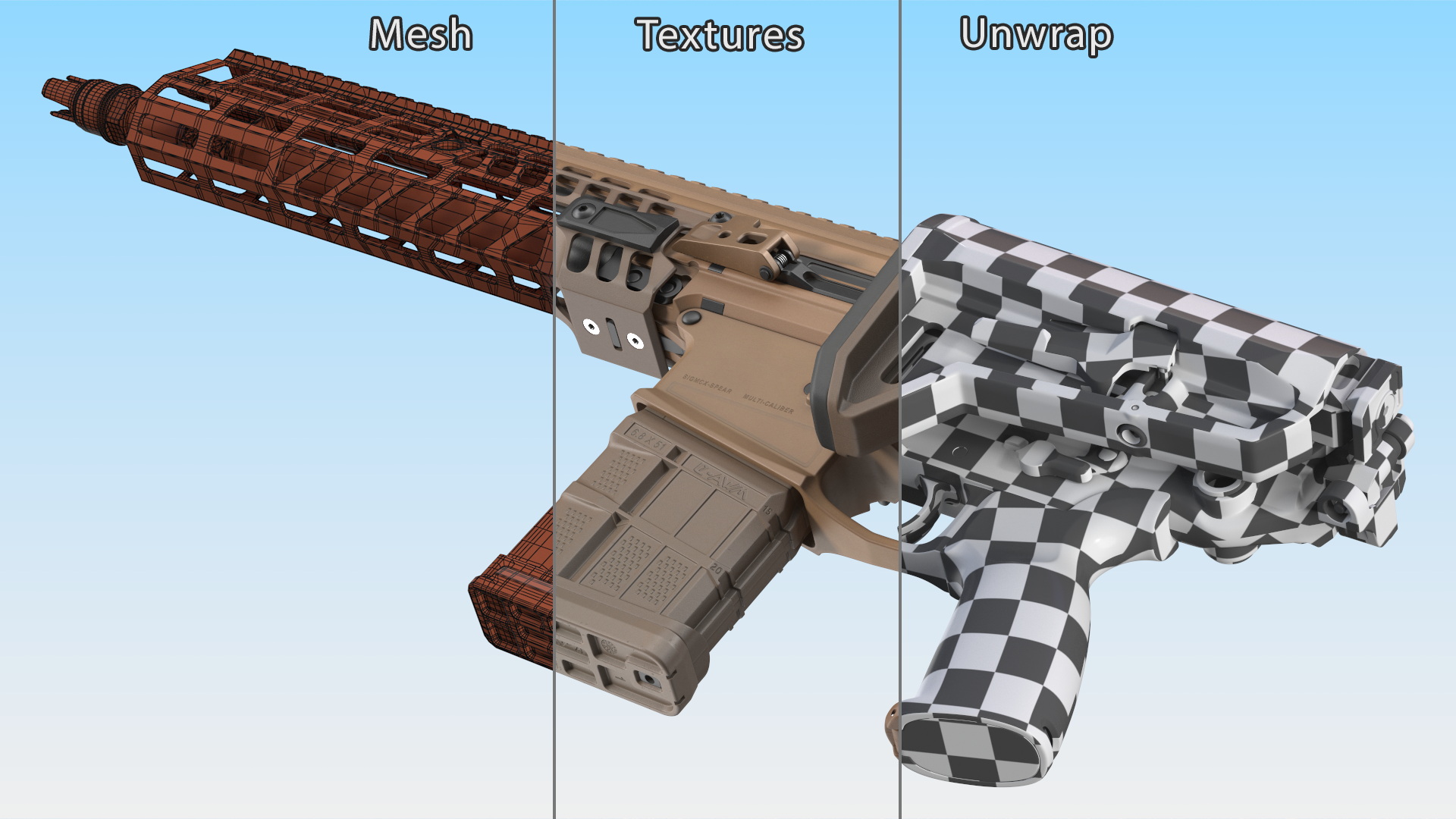 SIG Sauer XM7 Assault Rifle 3D