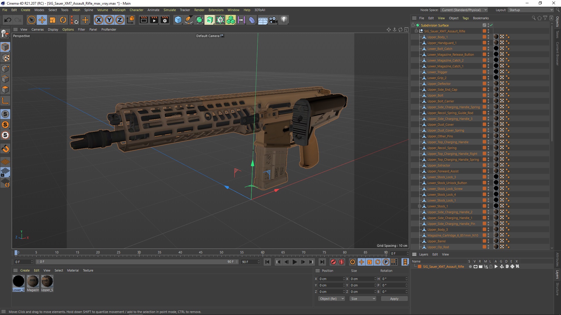 SIG Sauer XM7 Assault Rifle 3D