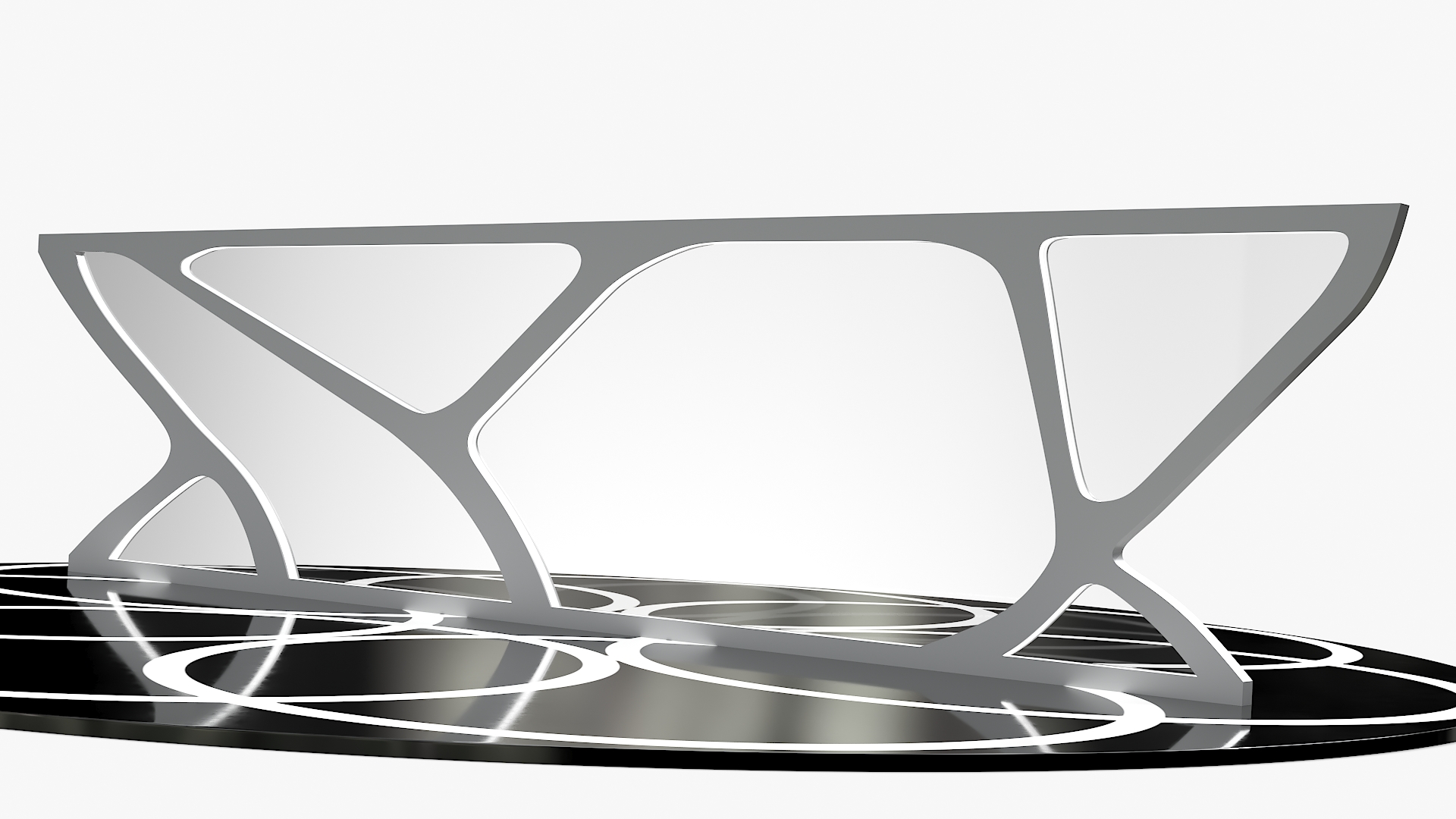 3D model Futuristic Conference Room Interior