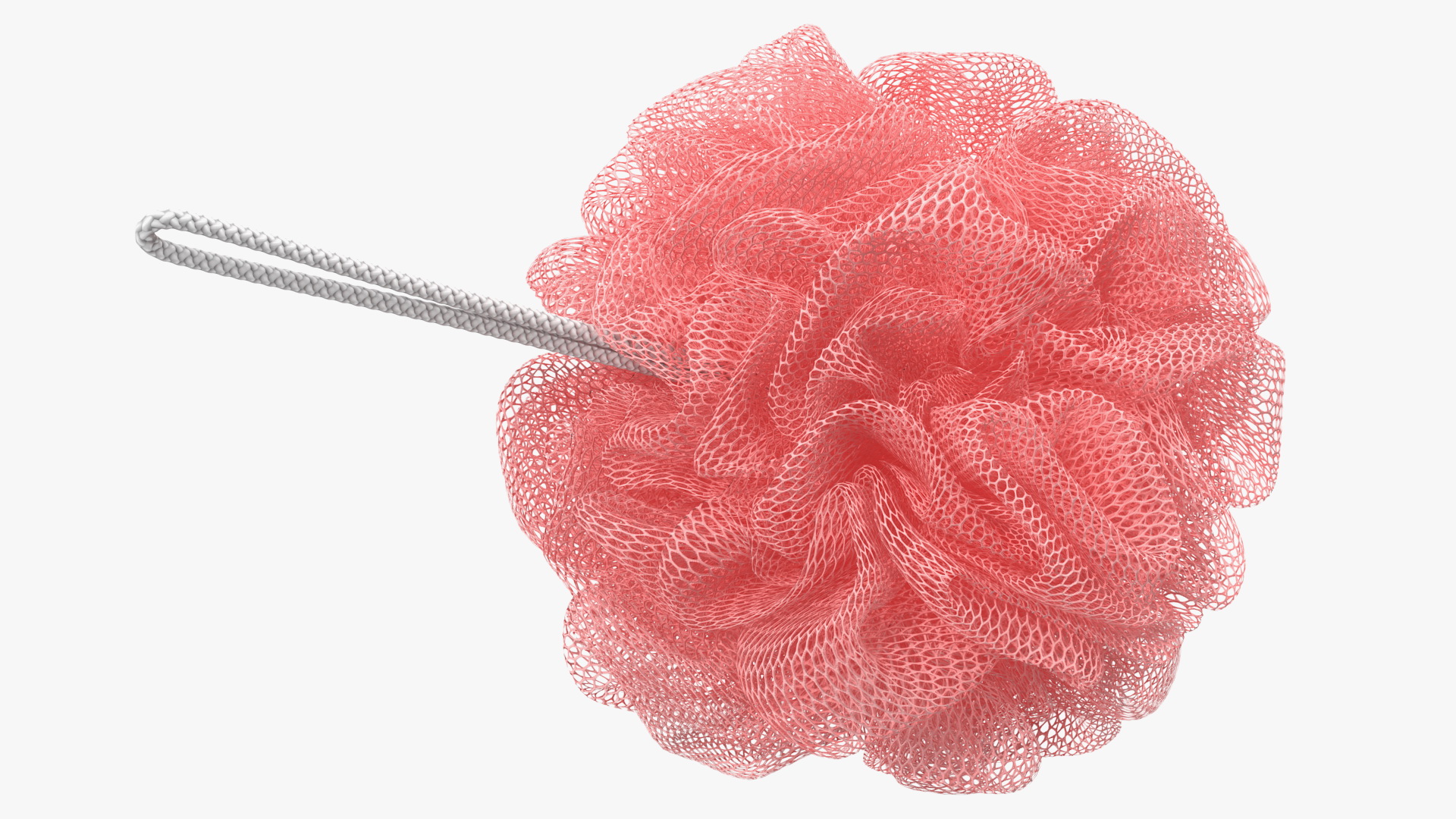 3D Mesh Bath Sponge with Hang Rope