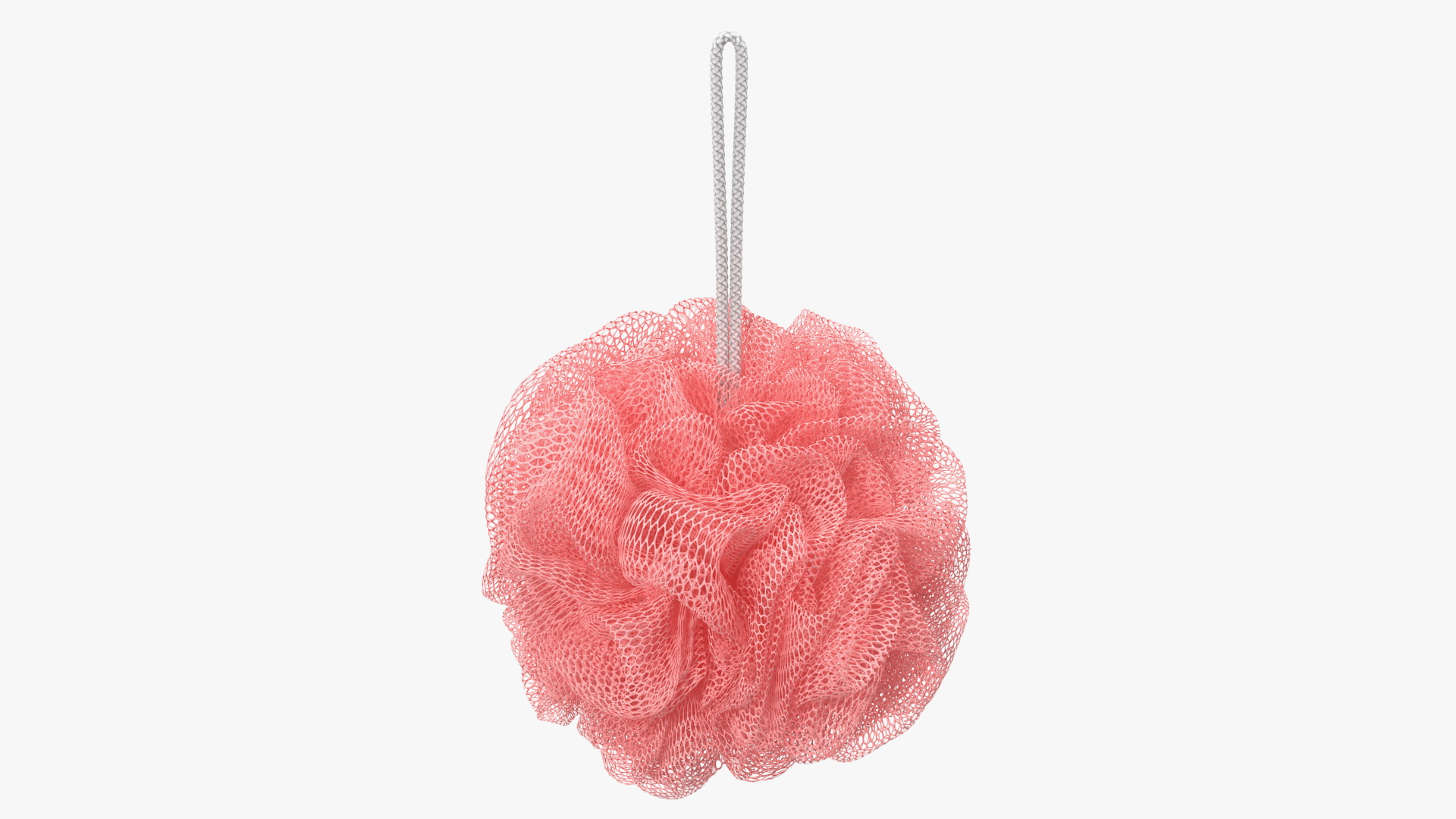3D Mesh Bath Sponge with Hang Rope