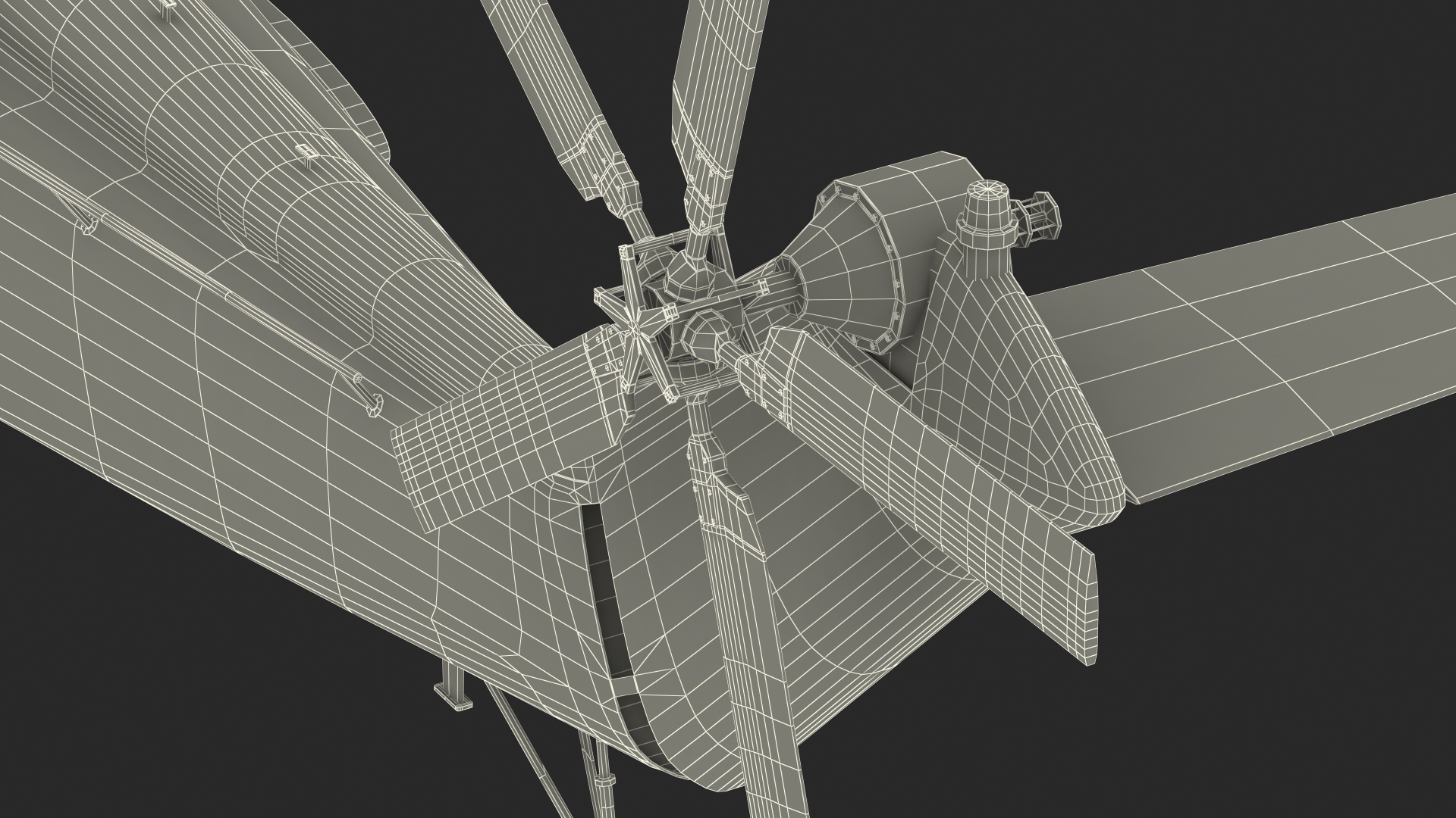 Avicopter AC313 Fire Attack Helicopter Rigged for Maya 3D model