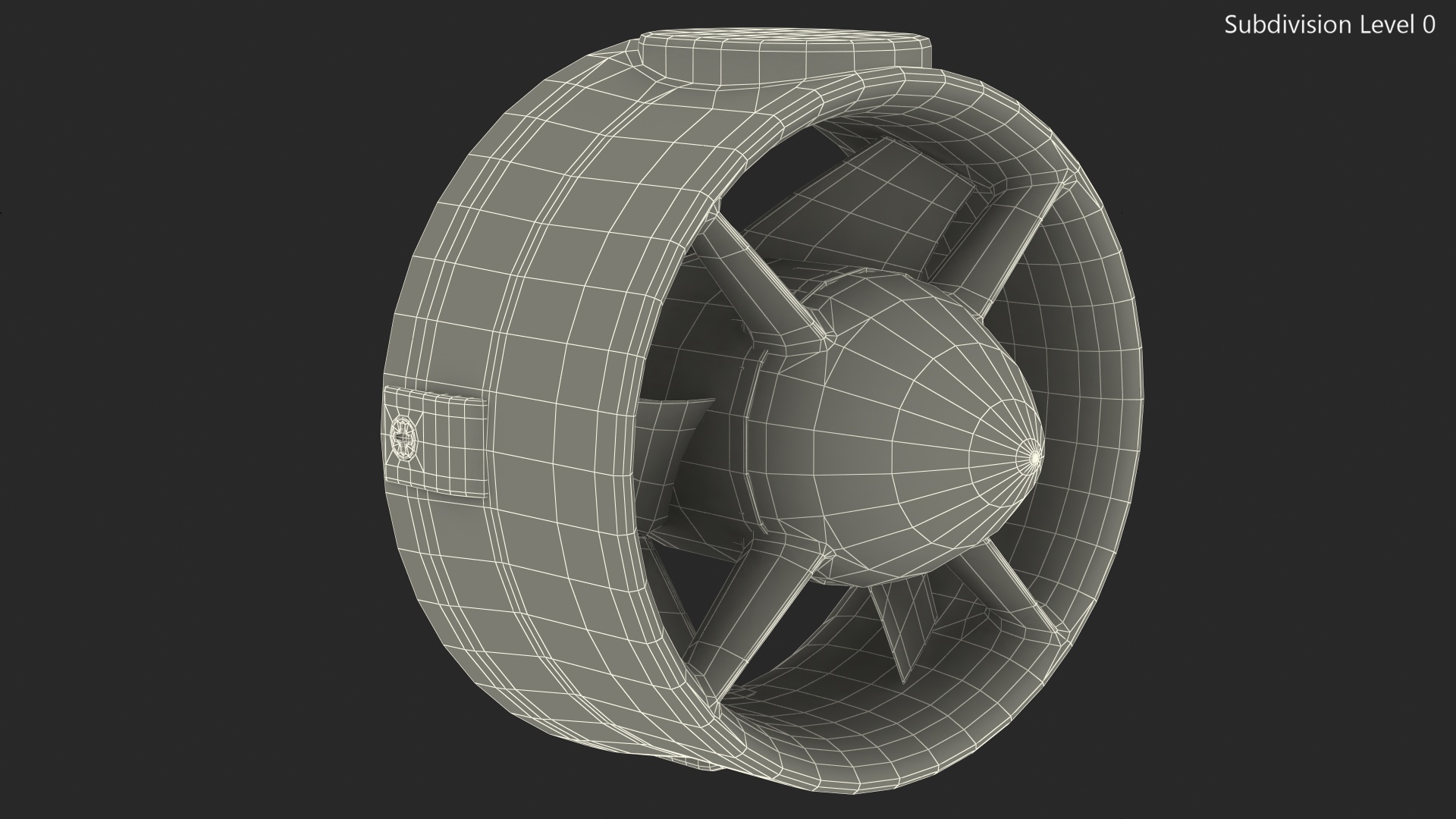 3D model Underwater Thruster Motor Propeller