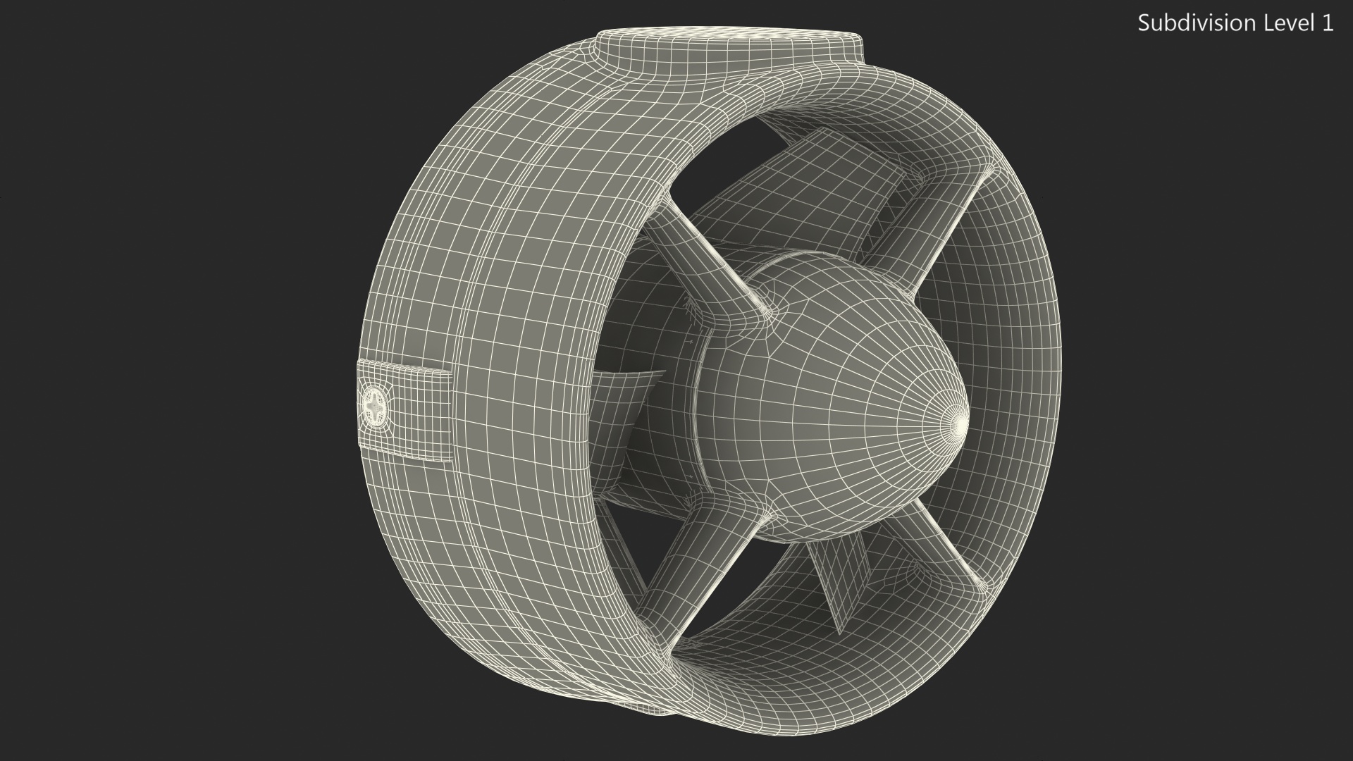 3D model Underwater Thruster Motor Propeller
