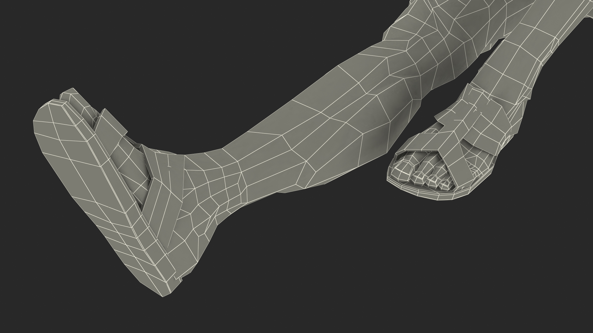 3D Man in Swimwear Sunbathing
