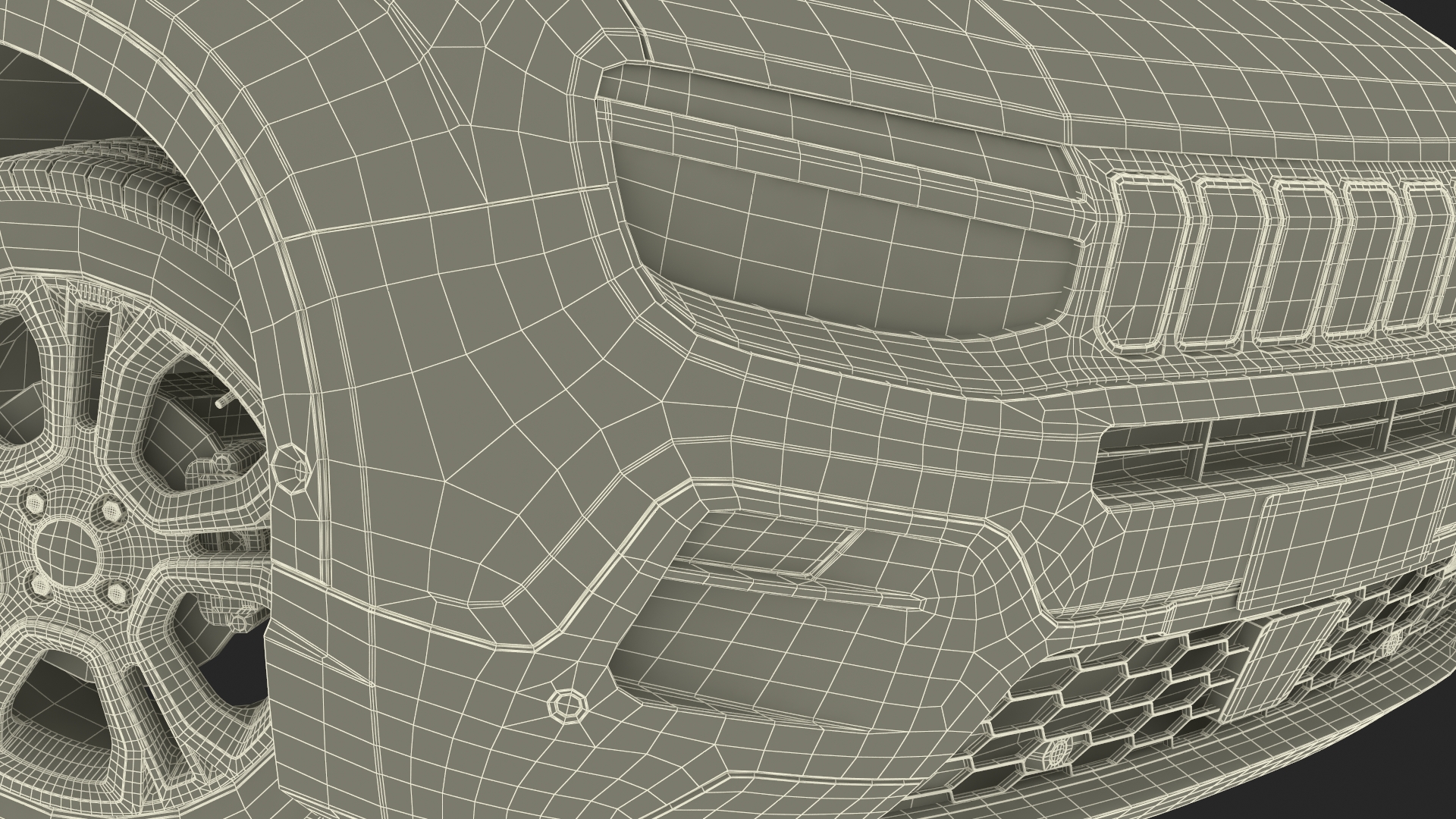 Crossover Grey Dirty Rigged 3D