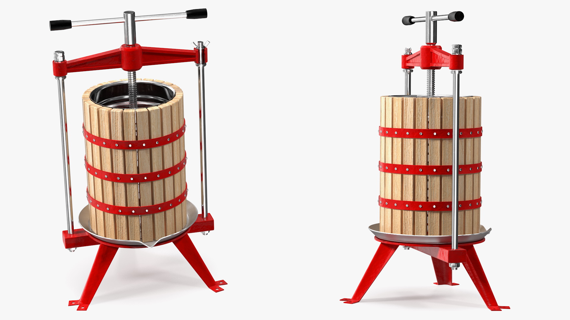 3D model Wooden Frame Fruit Wine Cider Press