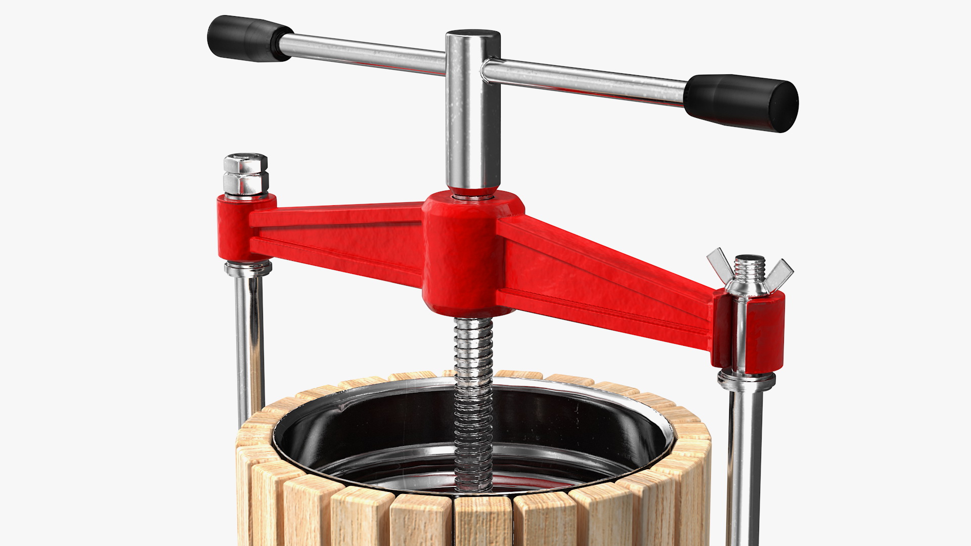 3D model Wooden Frame Fruit Wine Cider Press