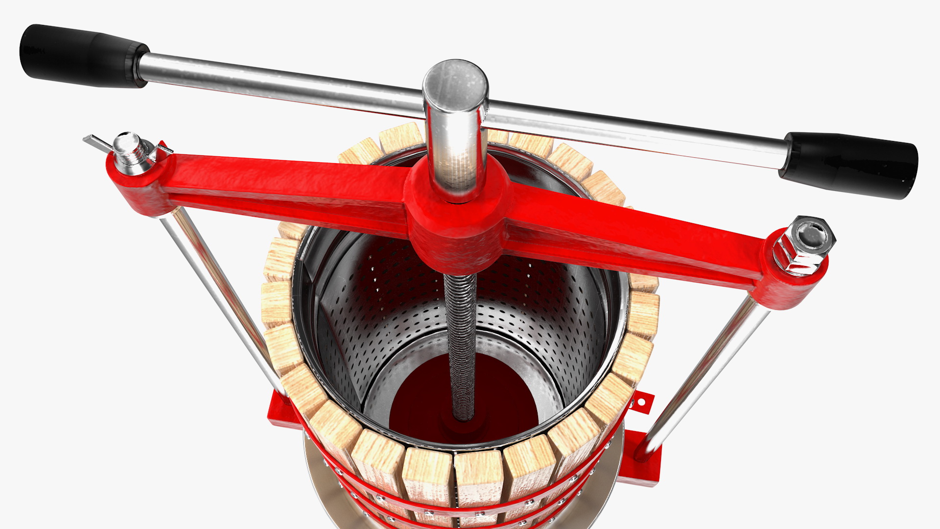 3D model Wooden Frame Fruit Wine Cider Press