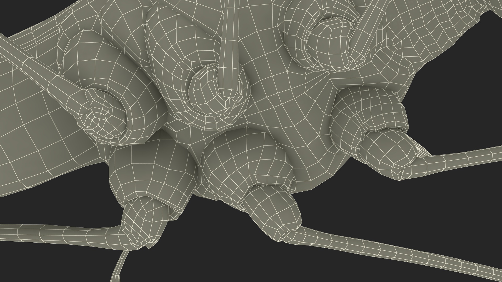 3D Crane Fly Gallinipper Mosquito Rigged for Maya