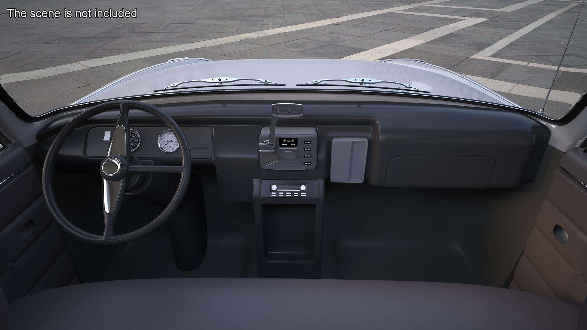 3D model Vintage Checker Marathon Simple Interior