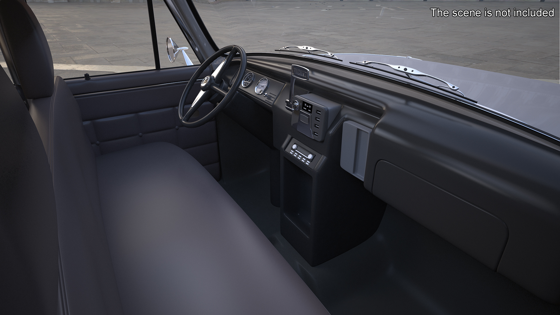 3D model Vintage Checker Marathon Simple Interior