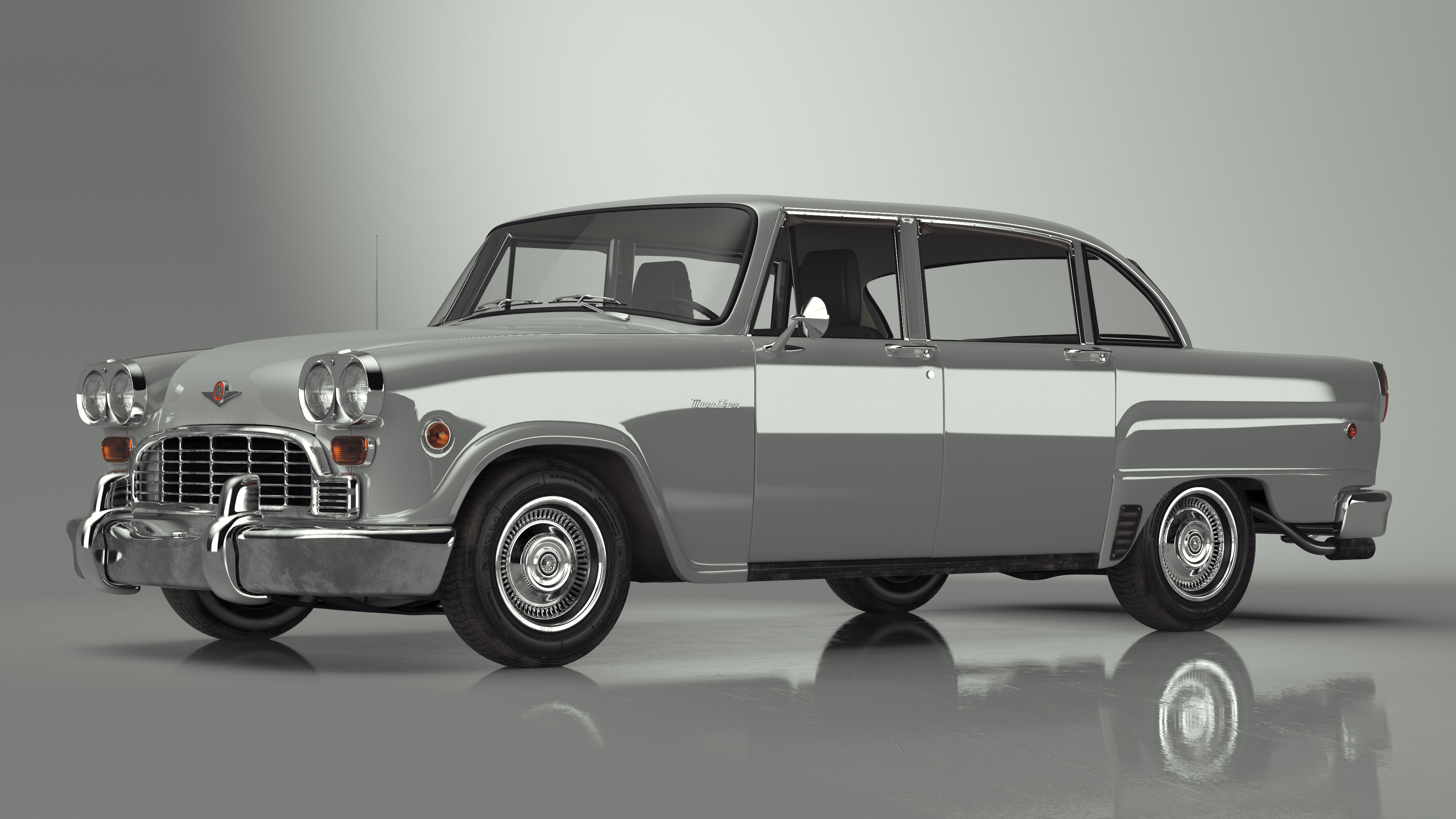 3D model Vintage Checker Marathon Simple Interior