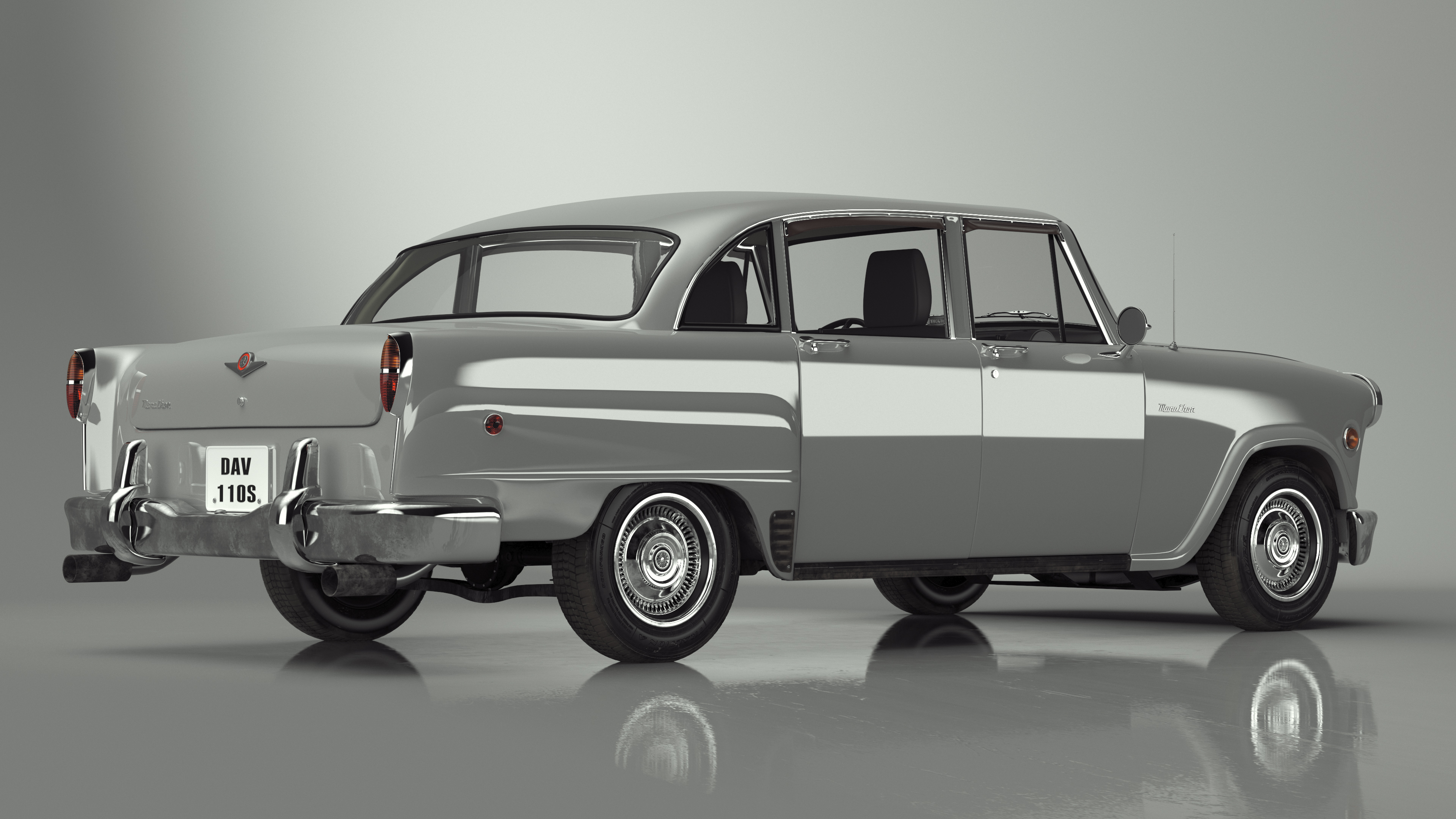 3D model Vintage Checker Marathon Simple Interior