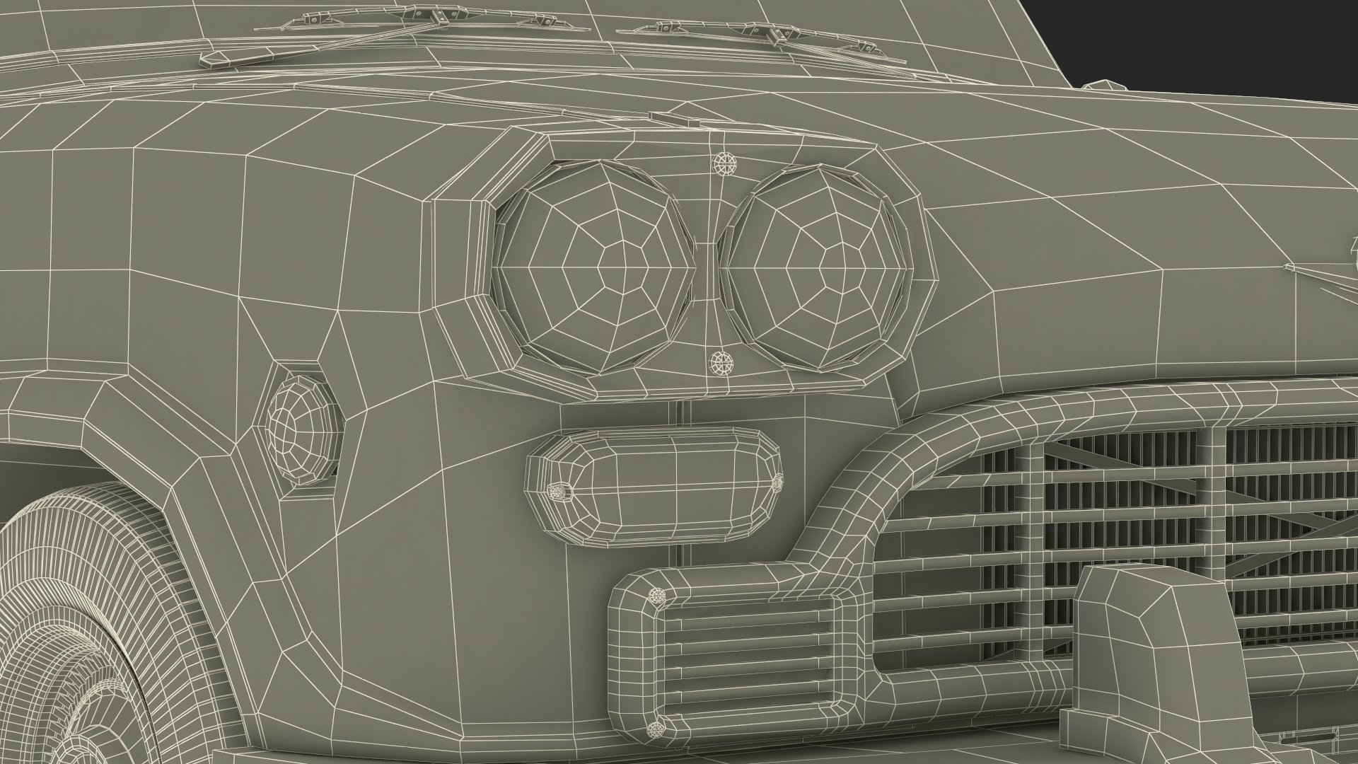 3D model Vintage Checker Marathon Simple Interior