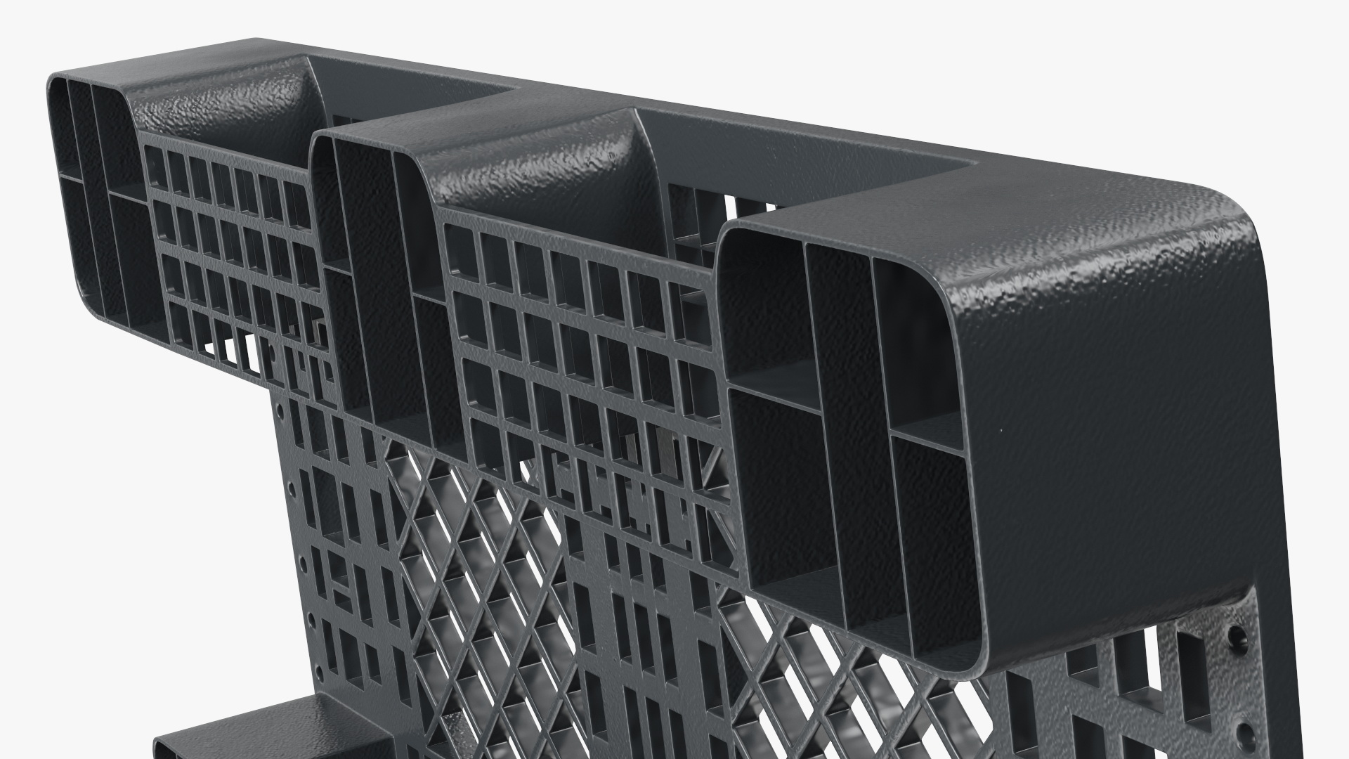 Black Non-Slip Plastic Pallet 3D model