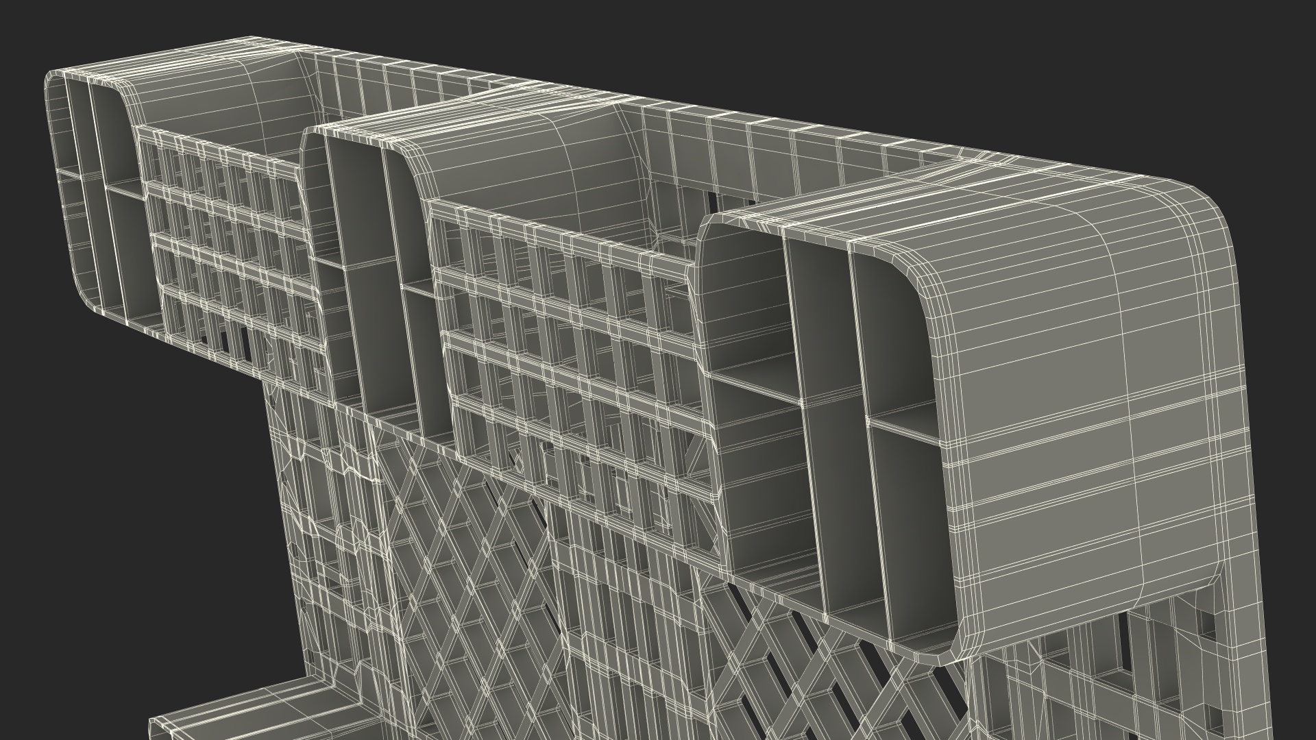Black Non-Slip Plastic Pallet 3D model