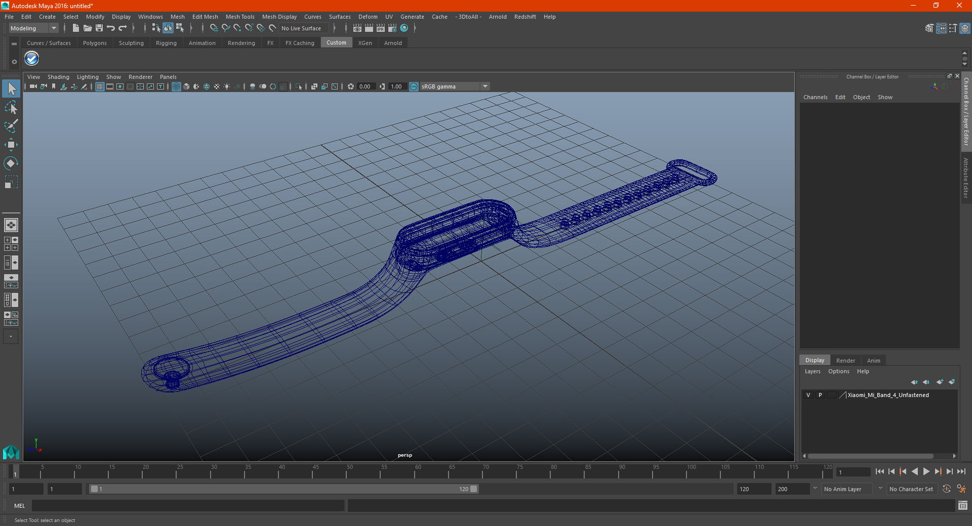 Xiaomi Mi Band 4 Unfastened 3D