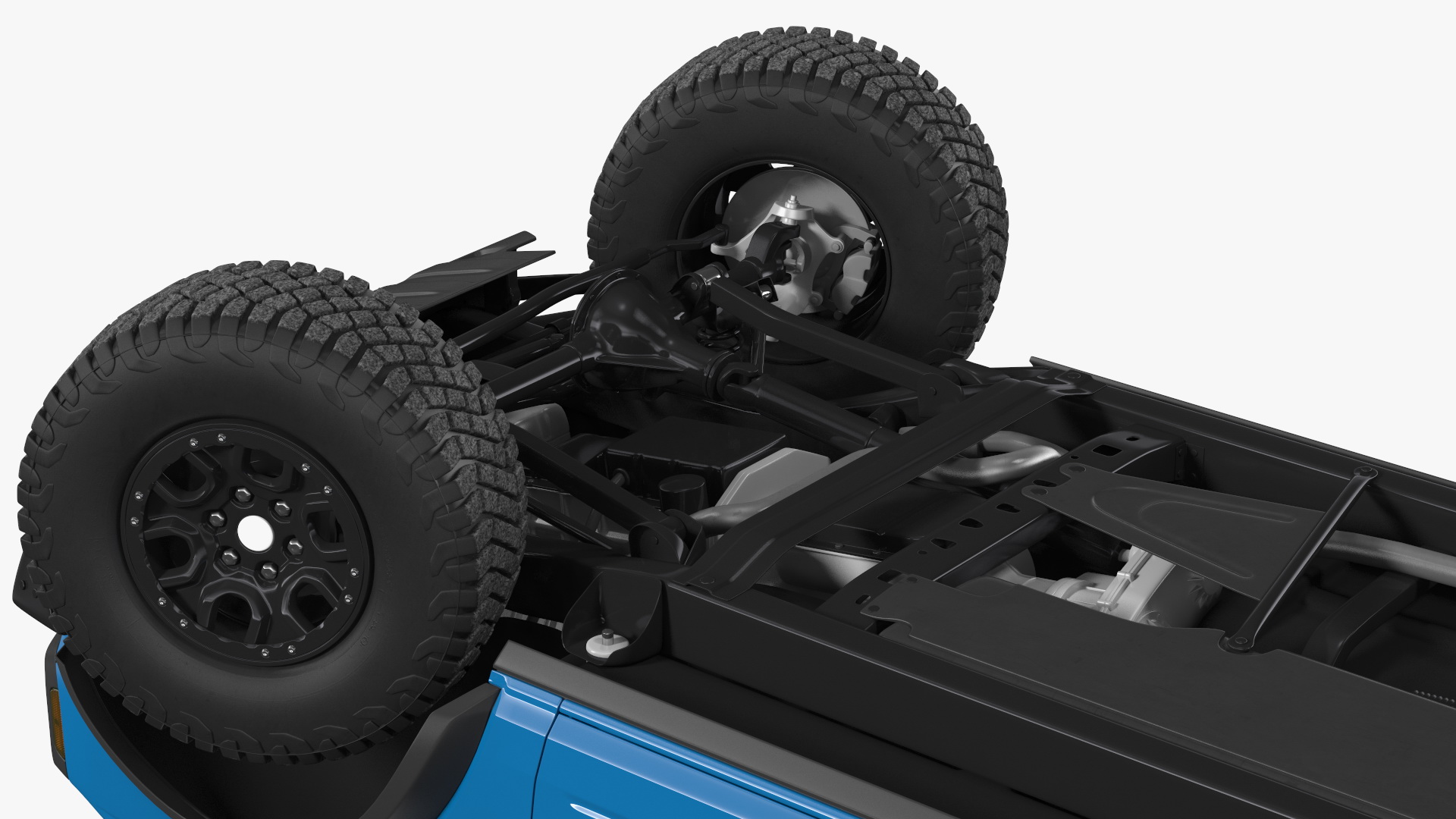 Four Door 4X4 SUV Rigged 3D model