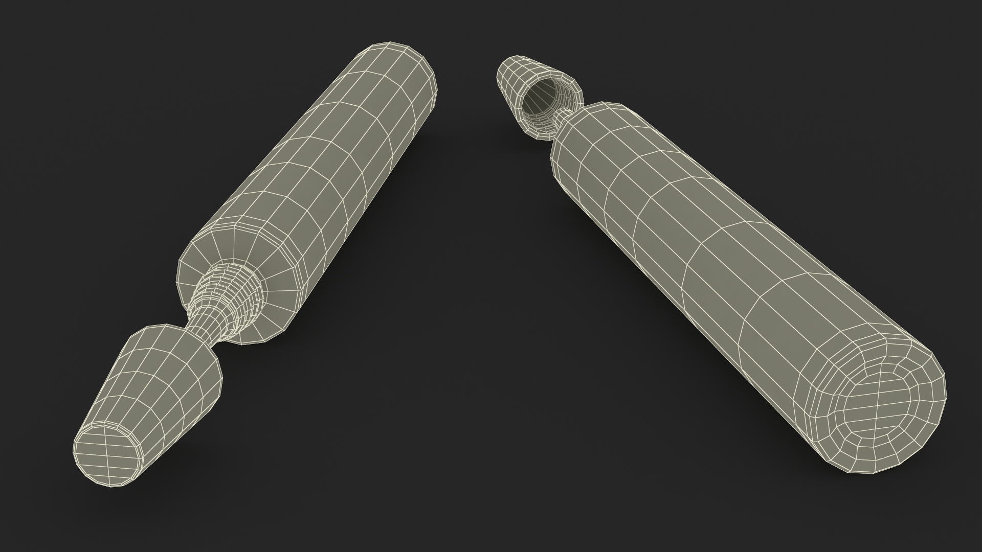 3D Medical Aluminum Ointment Tube Mock Up model