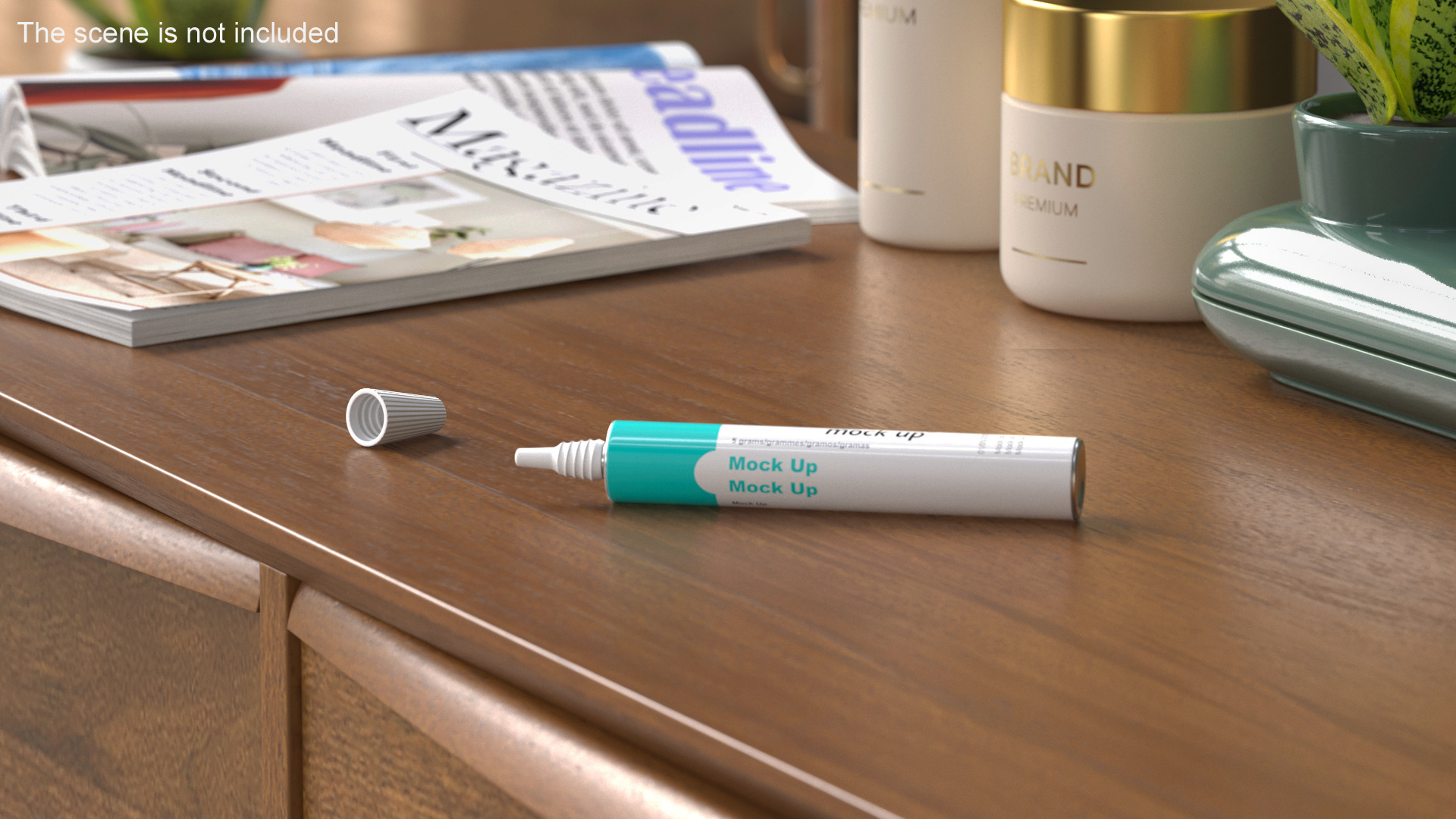 3D Medical Aluminum Ointment Tube Mock Up model