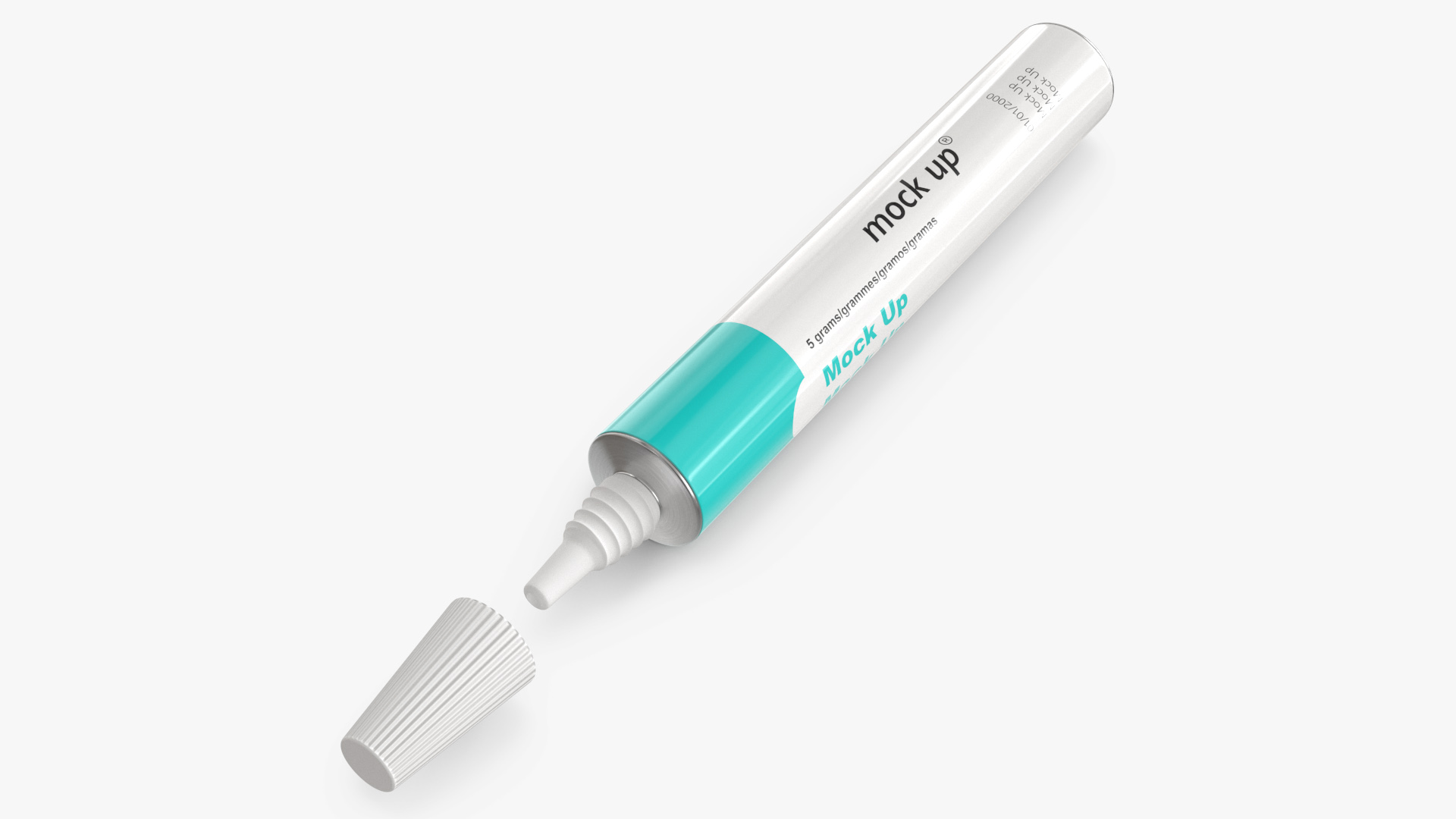 3D Medical Aluminum Ointment Tube Mock Up model