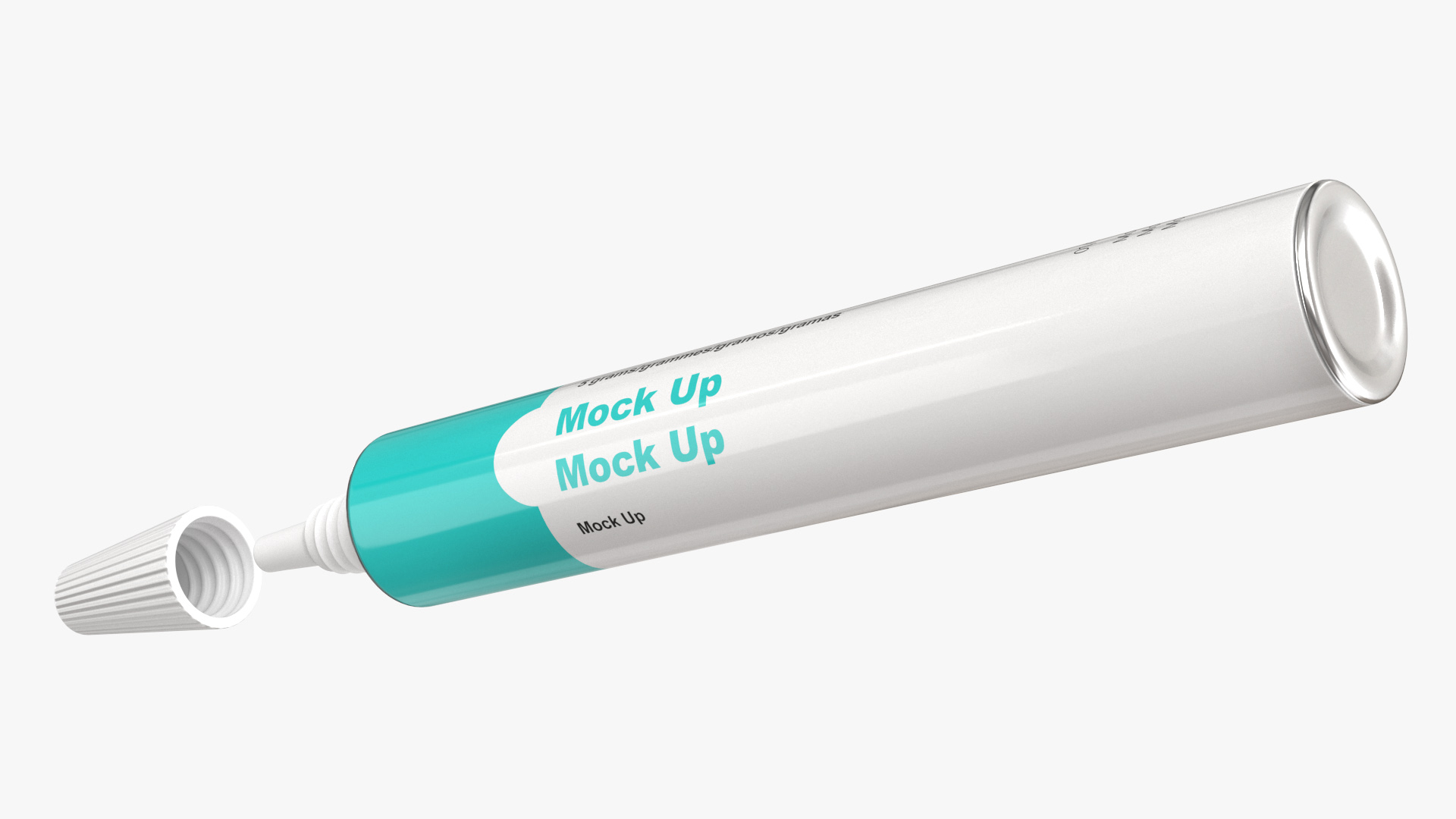 3D Medical Aluminum Ointment Tube Mock Up model