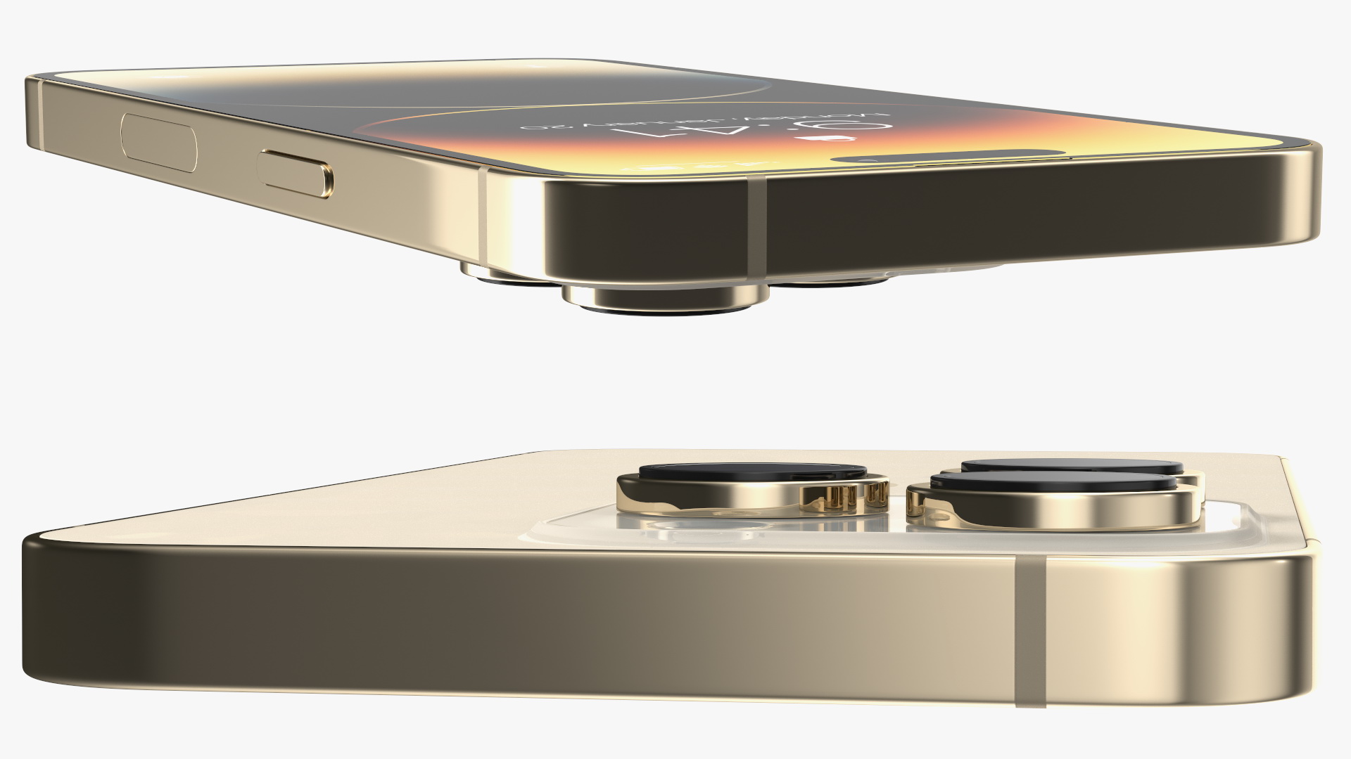 Apple iPhone 14 Pro Gold 3D model