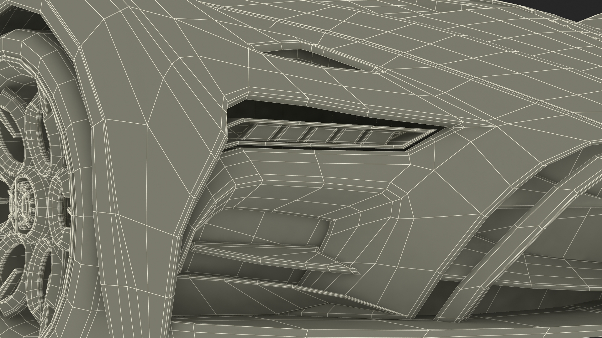 3D Hypercar Hyperion XP-1 Rigged for Maya model