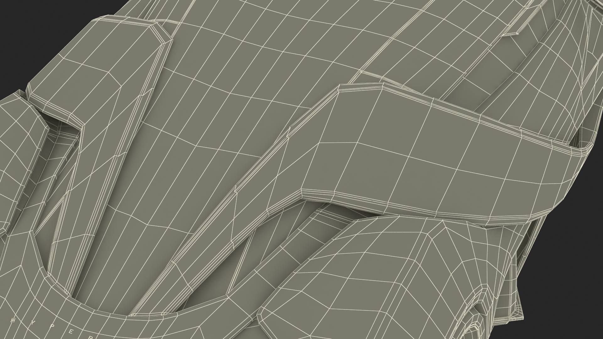3D Hypercar Hyperion XP-1 Rigged for Maya model