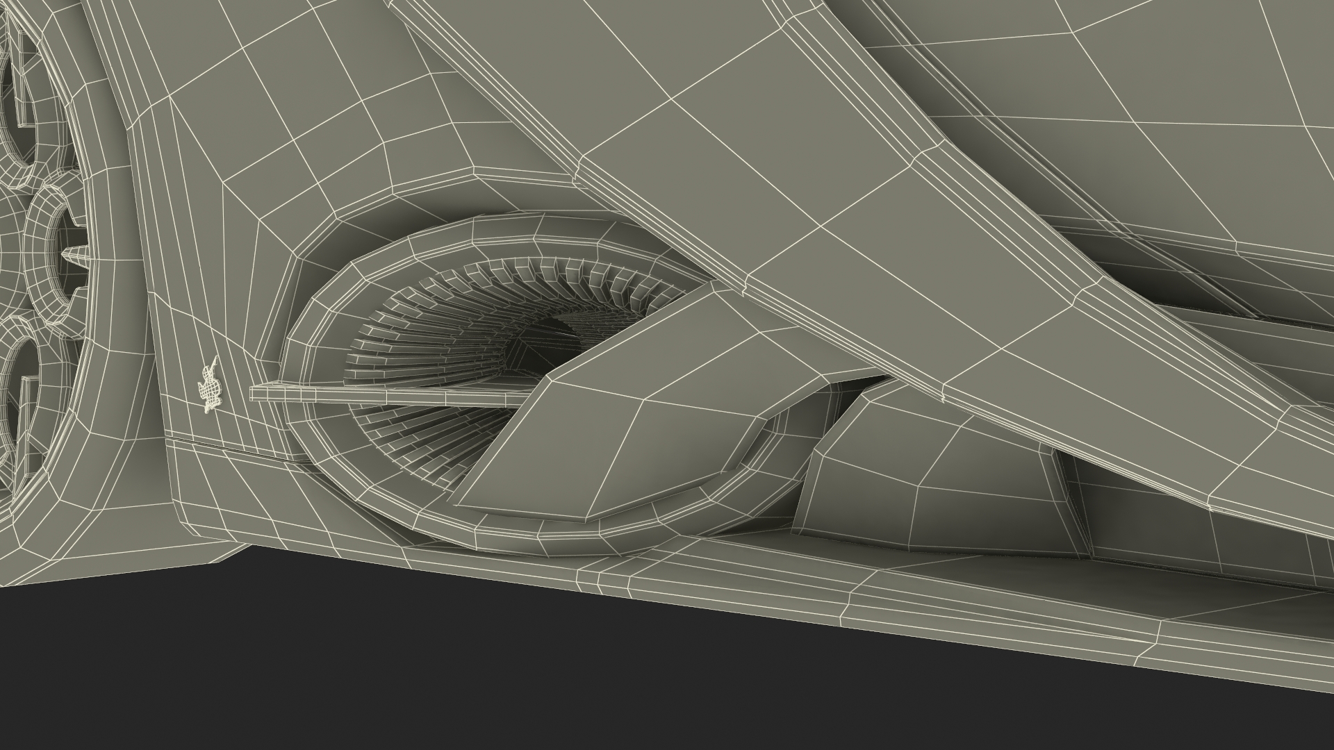 3D Hypercar Hyperion XP-1 Rigged for Maya model
