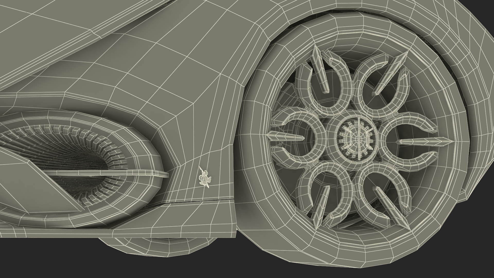 3D Hypercar Hyperion XP-1 Rigged for Maya model