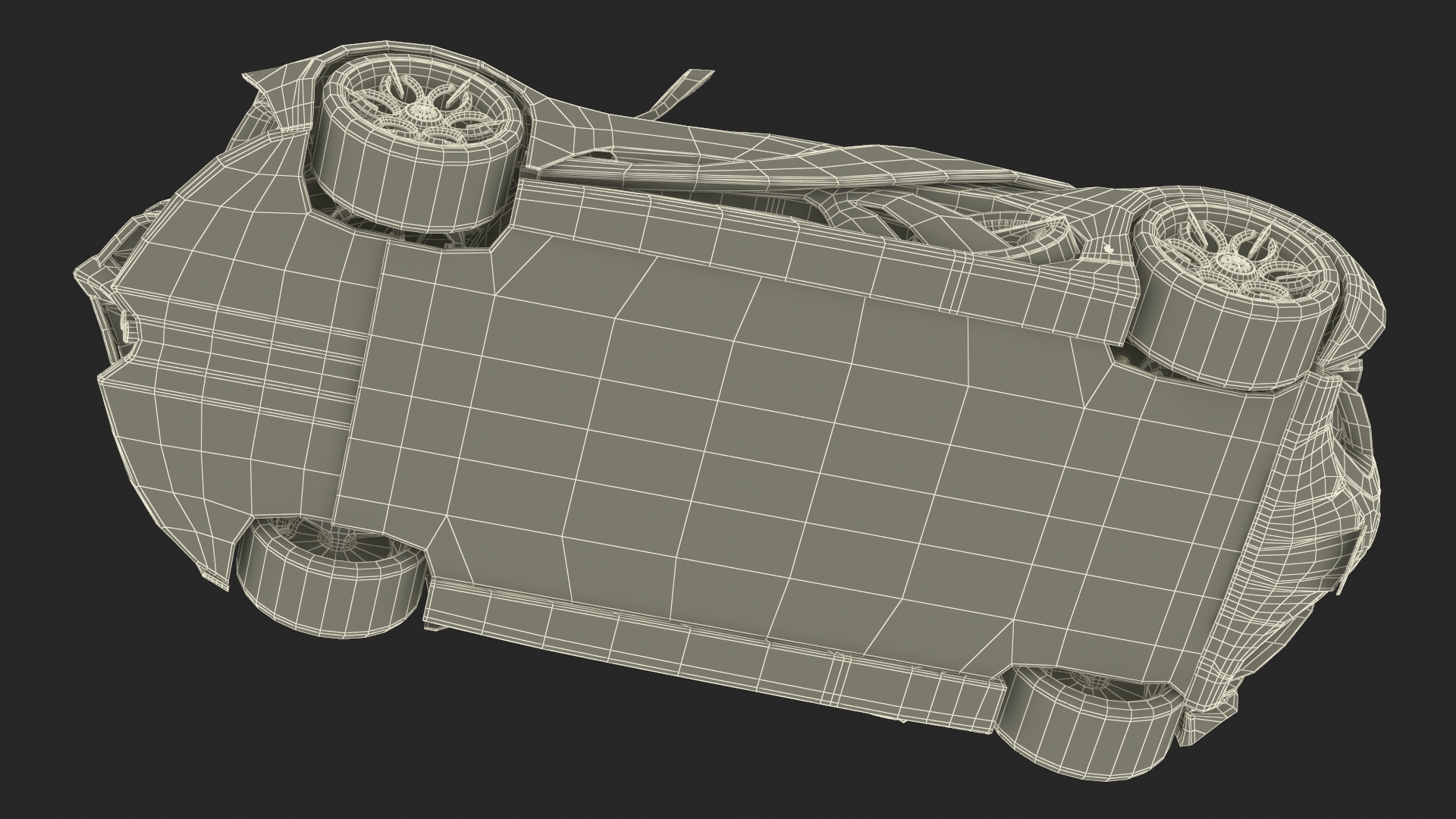 3D Hypercar Hyperion XP-1 Rigged for Maya model