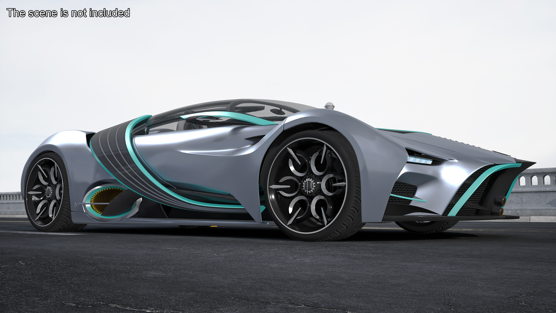 3D Hypercar Hyperion XP-1 Rigged for Maya model