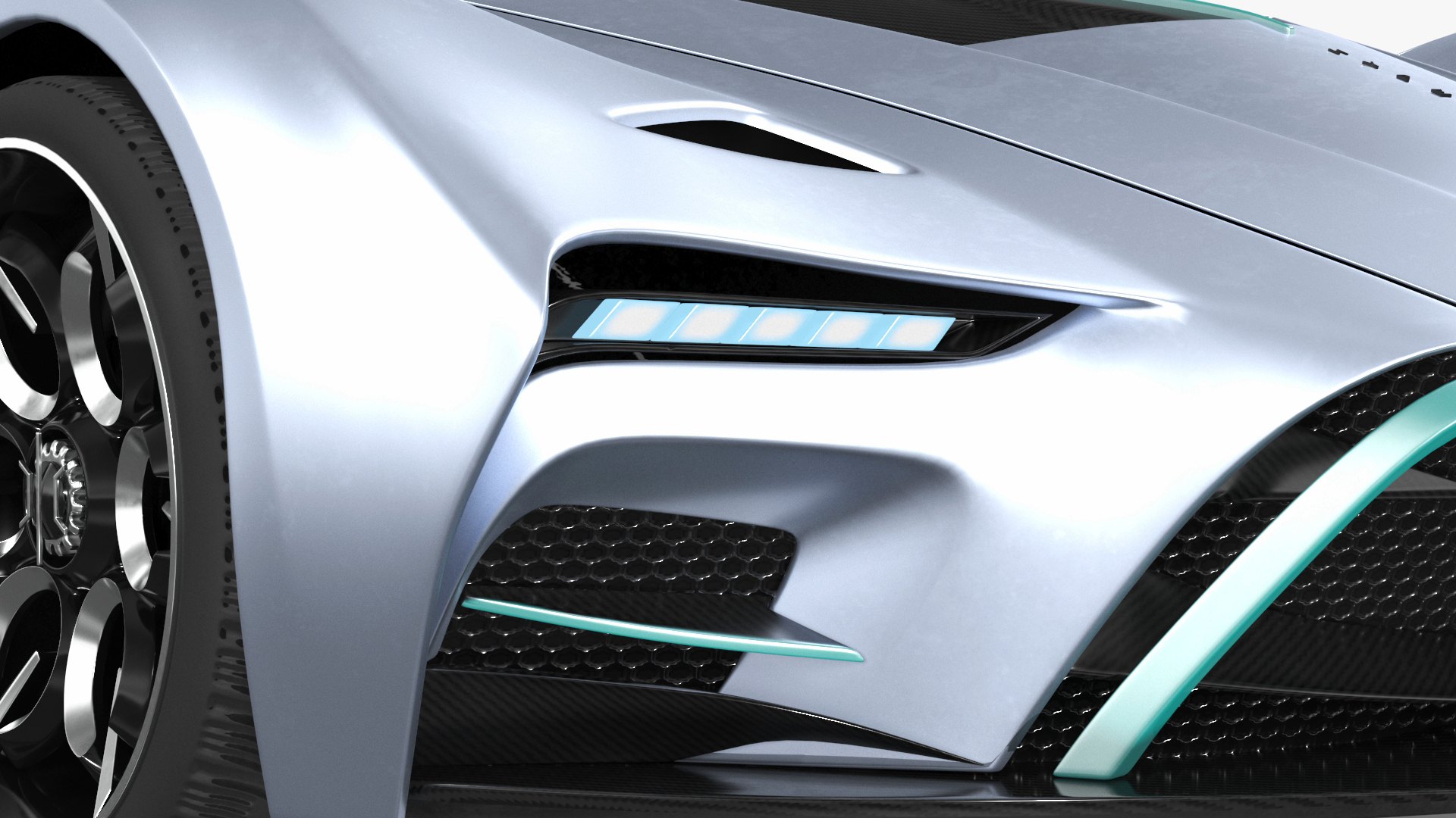 3D Hypercar Hyperion XP-1 Rigged for Maya model