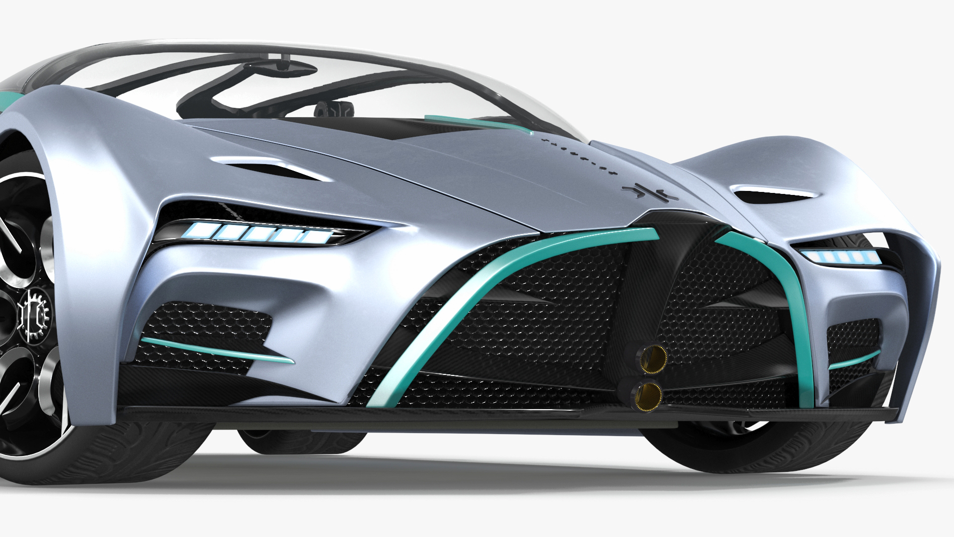 3D Hypercar Hyperion XP-1 Rigged for Maya model