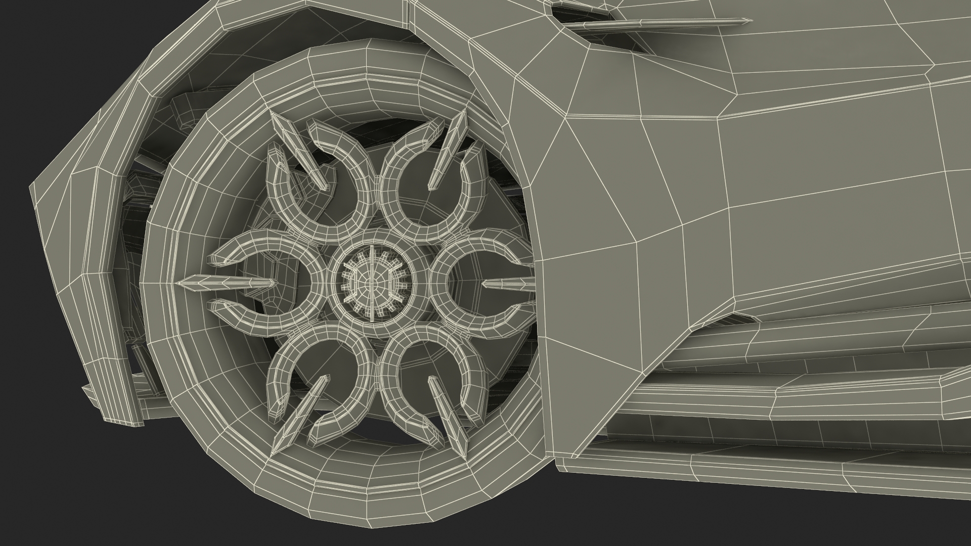 3D Hypercar Hyperion XP-1 Rigged for Maya model